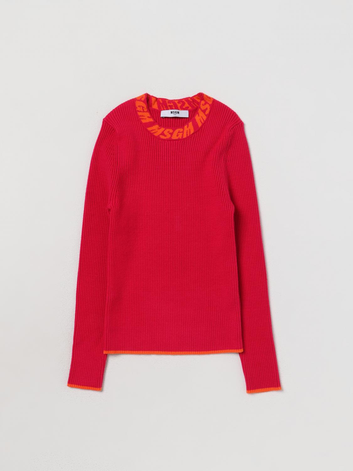 MSGM KIDS PULLOVER: Pullover kinder MSGM Kids, Fuchsia - Img 1