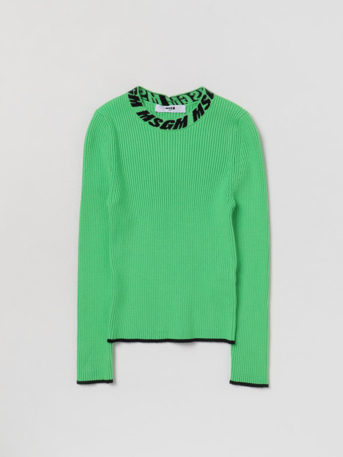 MSGM KIDS PULLOVER: Pullover kinder MSGM Kids, Grün - Img 1
