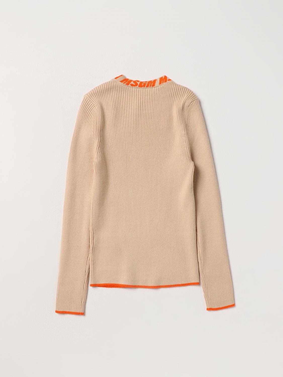 MSGM KIDS PULLOVER: Pullover kinder MSGM Kids, Biscuit - Img 2