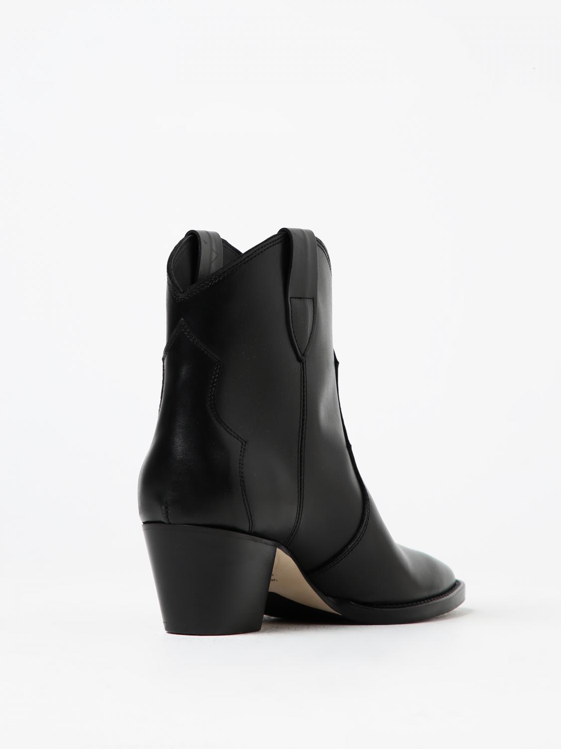 ANNA F. FLAT ANKLE BOOT: Shoes woman Anna F., Black - Img 3