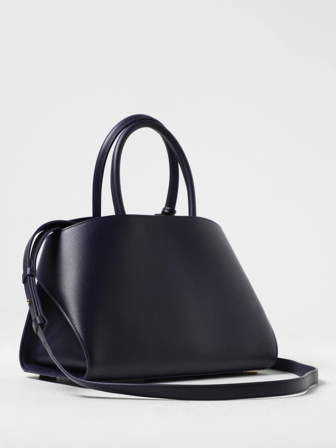 Ferragamo Hug bag in natural micro grain leather - Blue | 215608