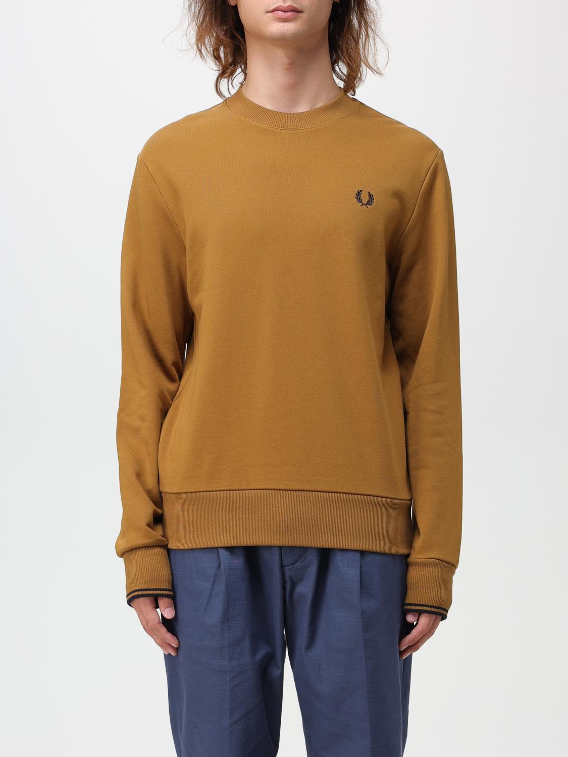 FRED PERRY 스웨트셔츠: 스웨트셔츠 남성 Fred Perry, 카멜 - Img 1