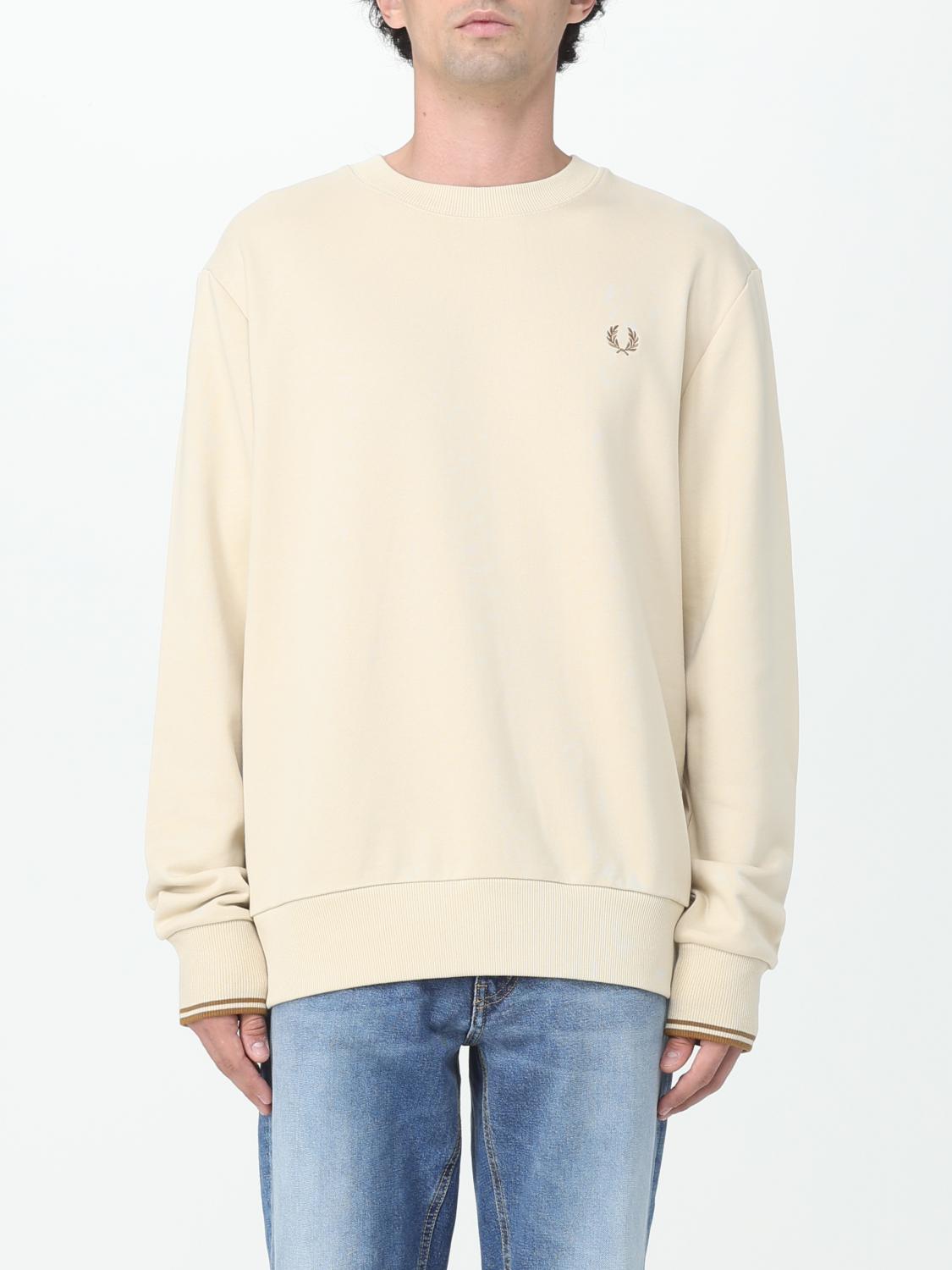 FRED PERRY スウェットシャツ: スウェットシャツ メンズ Fred Perry, アイボリー - Img 1