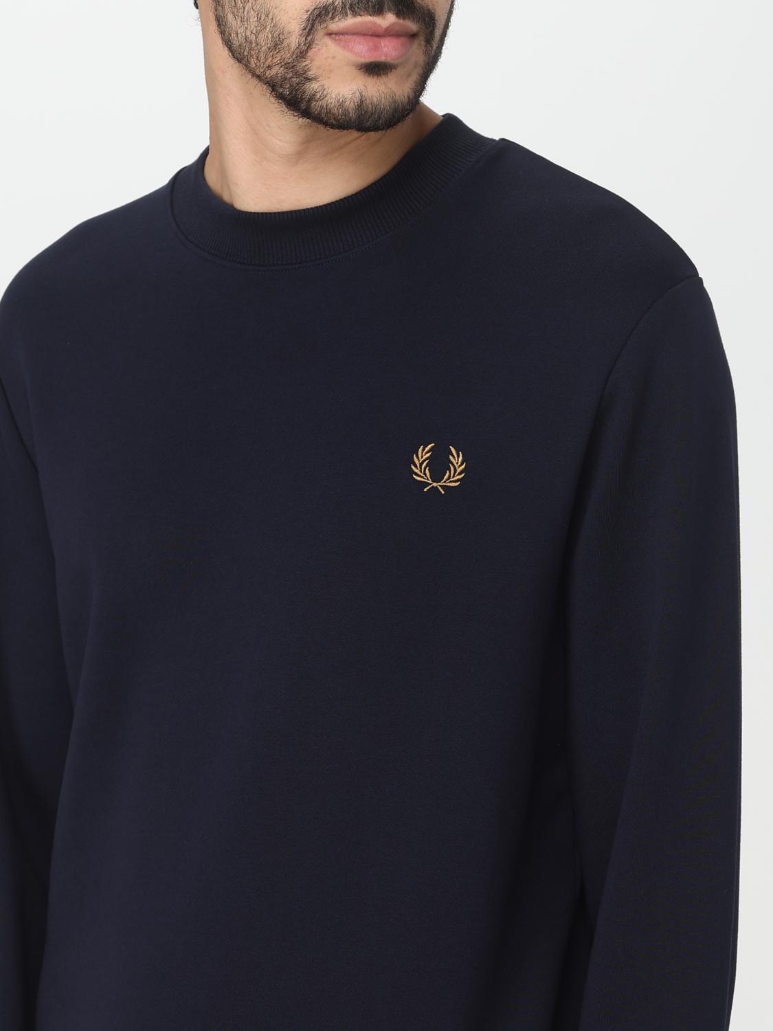FRED PERRY FELPA: Felpa Fred Perry in jersey con logo, Blue Navy - Img 3