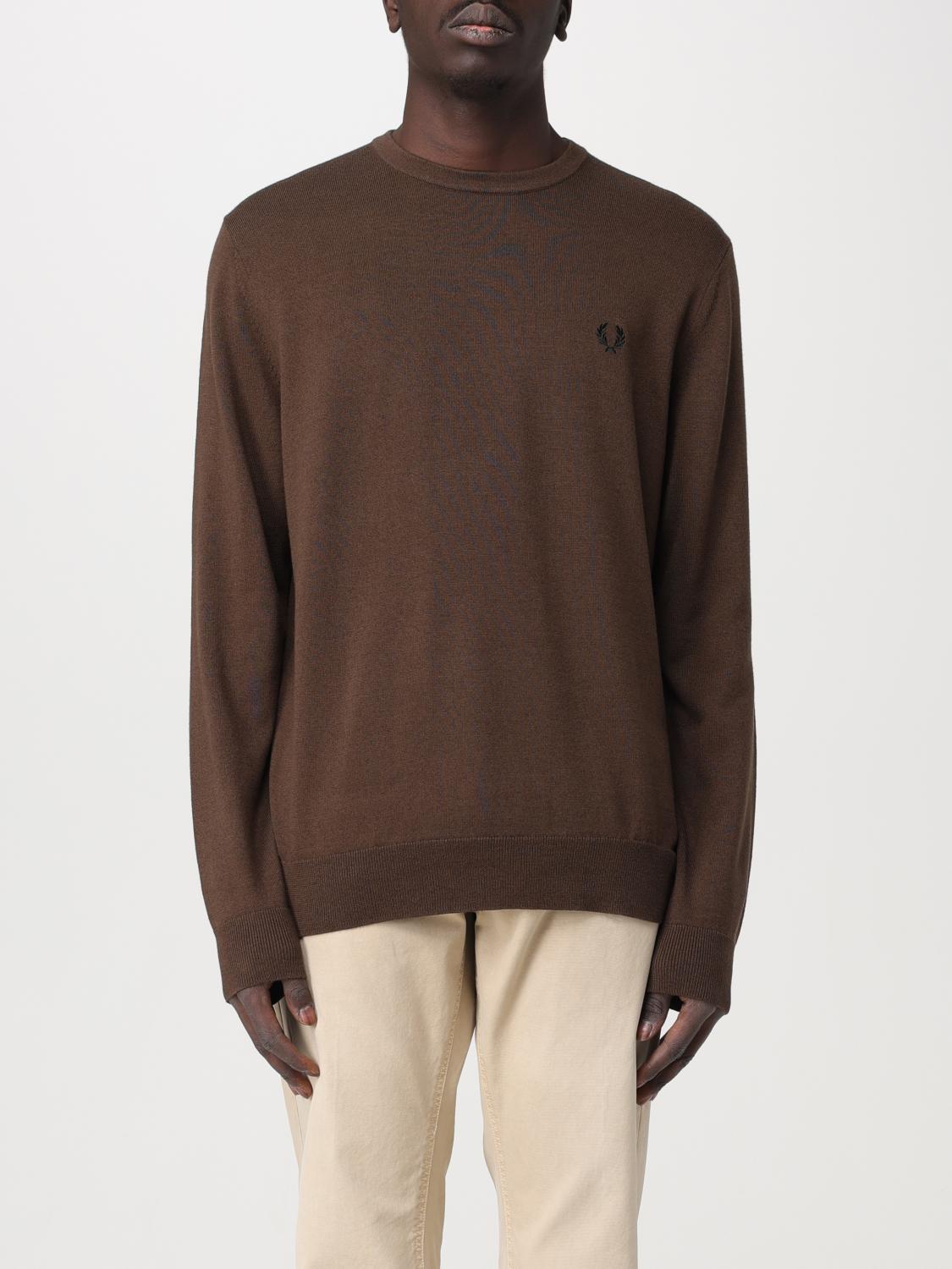 FRED PERRY PULL: Pull homme Fred Perry, Tabac - Img 1