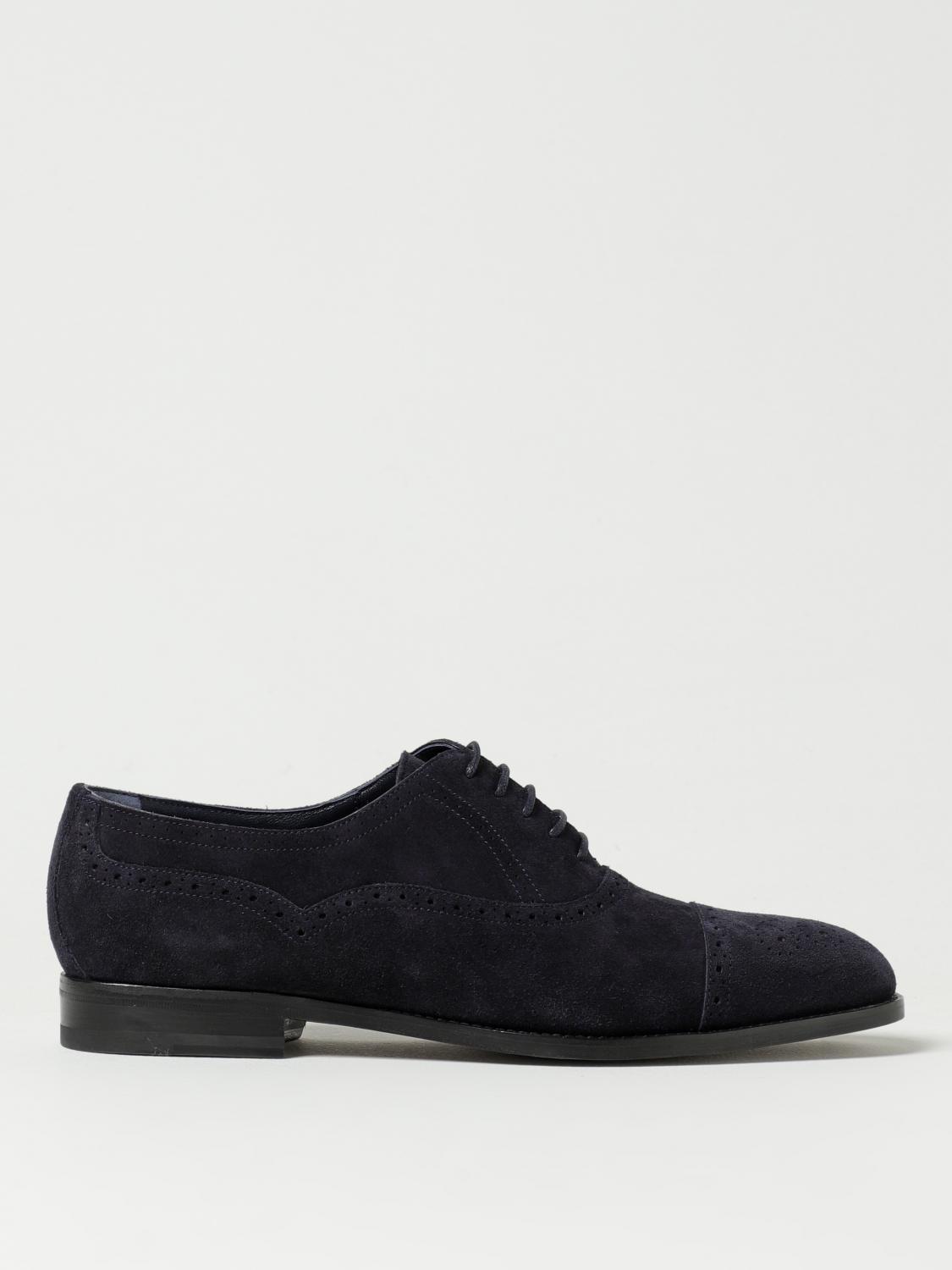MANOLO BLAHNIK ブローグシューズ: シューズ メンズ Manolo Blahnik, ネイビー - Img 1