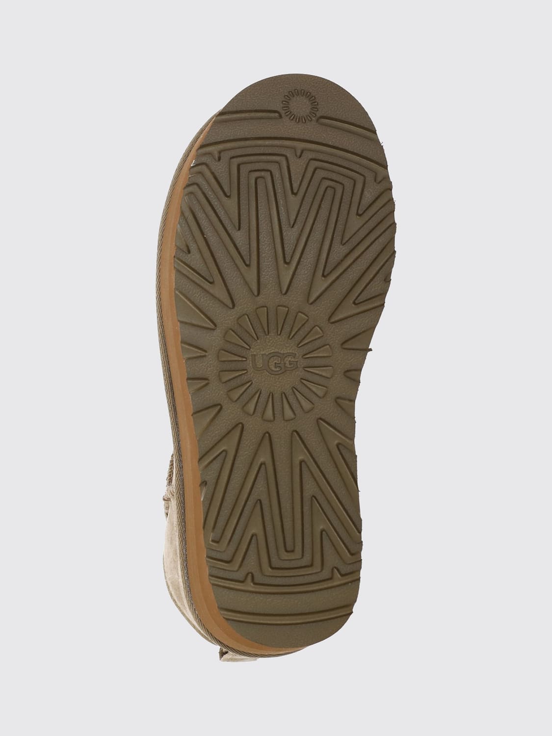 UGG BOTTES: Bottines Classic Ultra Mini Platform UGG en daim, Café - Img 5