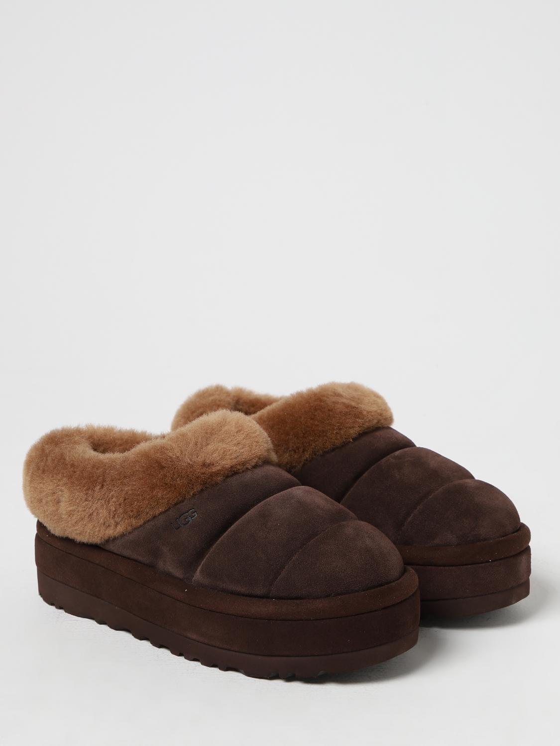 UGG SCARPE CON ZEPPA: Sabot Tazz UGG in camoscio trapuntato e UGGPure™, Marrone - Img 2