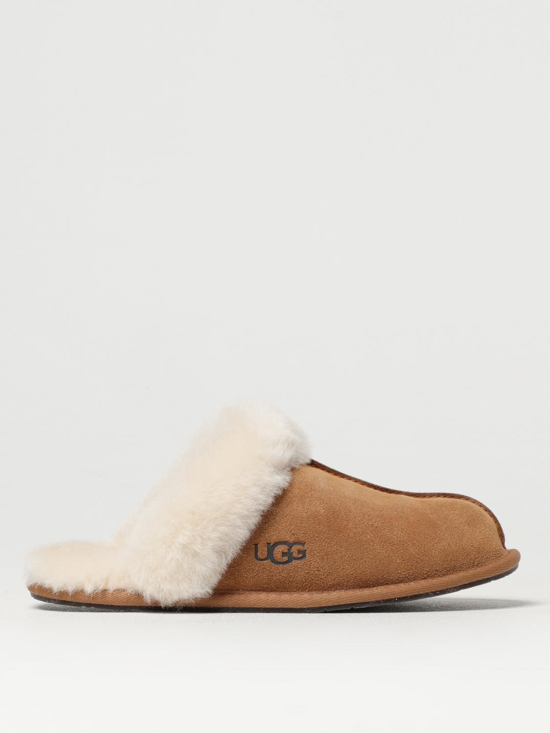 UGG CHAUSSURES PLATES: Chaussures femme UGG, Noisette - Img 1