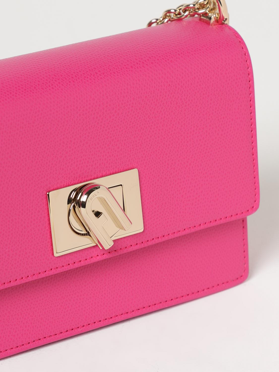 FURLA MINI BAG: Shoulder bag woman Furla, Fuchsia - Img 3