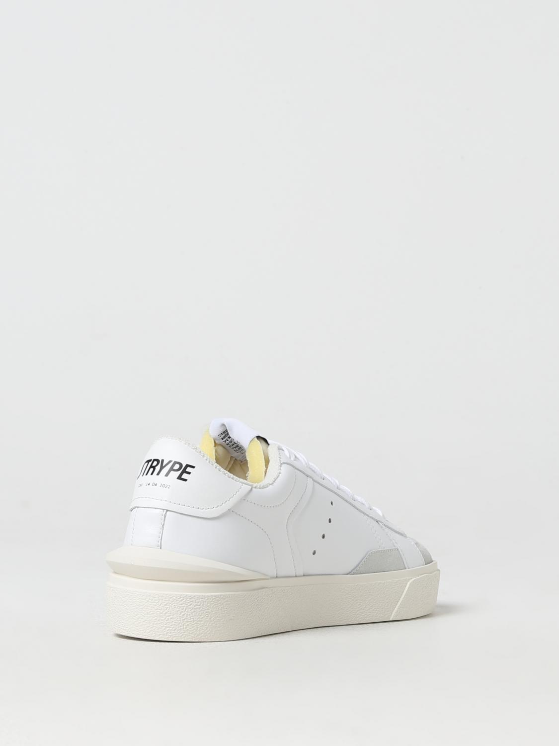 STRYPE SNEAKERS: Sneakers Strype in pelle, Bianco - Img 3