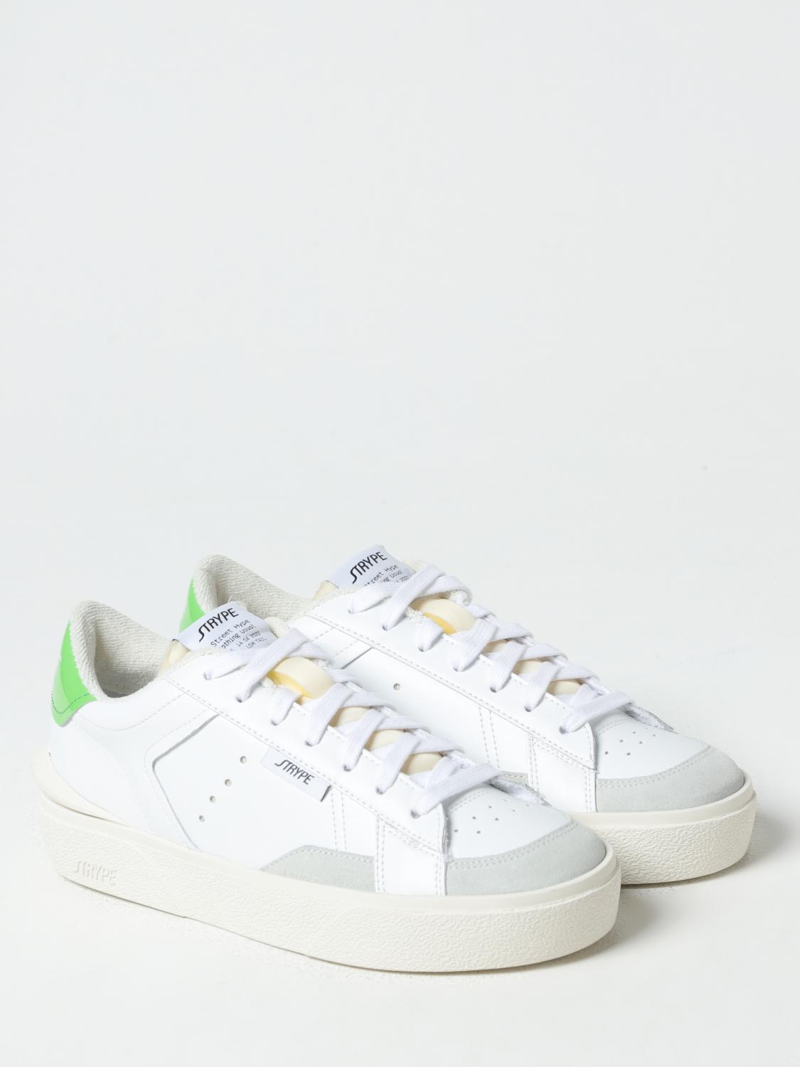 STRYPE SNEAKERS: Sneakers Strype in pelle, Verde - Img 2