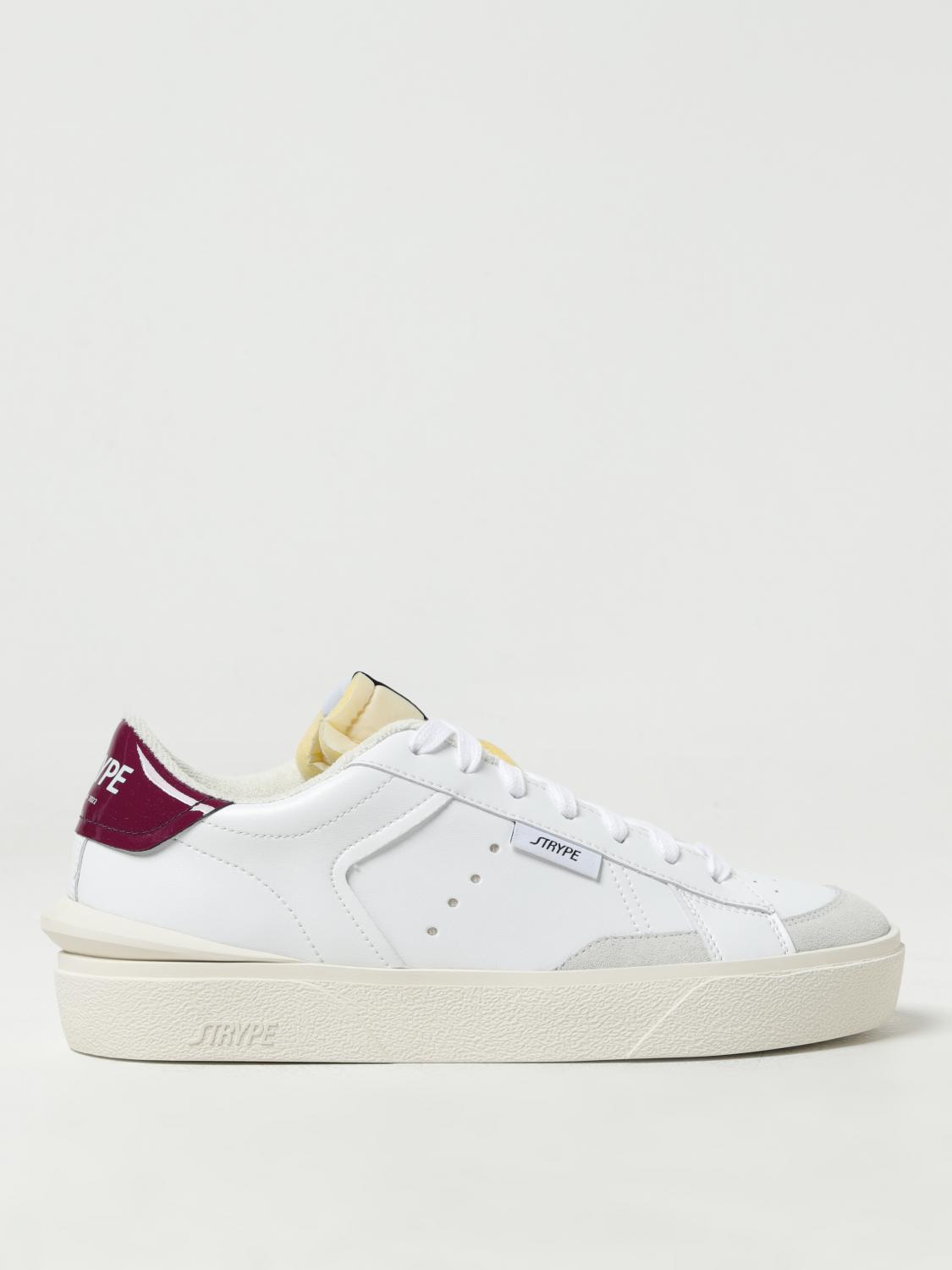 STRYPE SNEAKERS: Sneakers Strype in pelle, Bianco 1 - Img 1