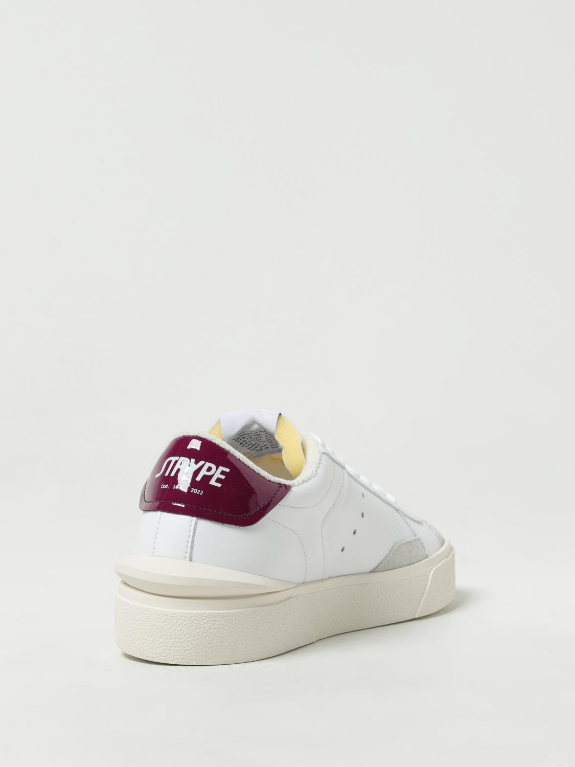 STRYPE SNEAKERS: Sneakers Strype in pelle, Bianco 1 - Img 3