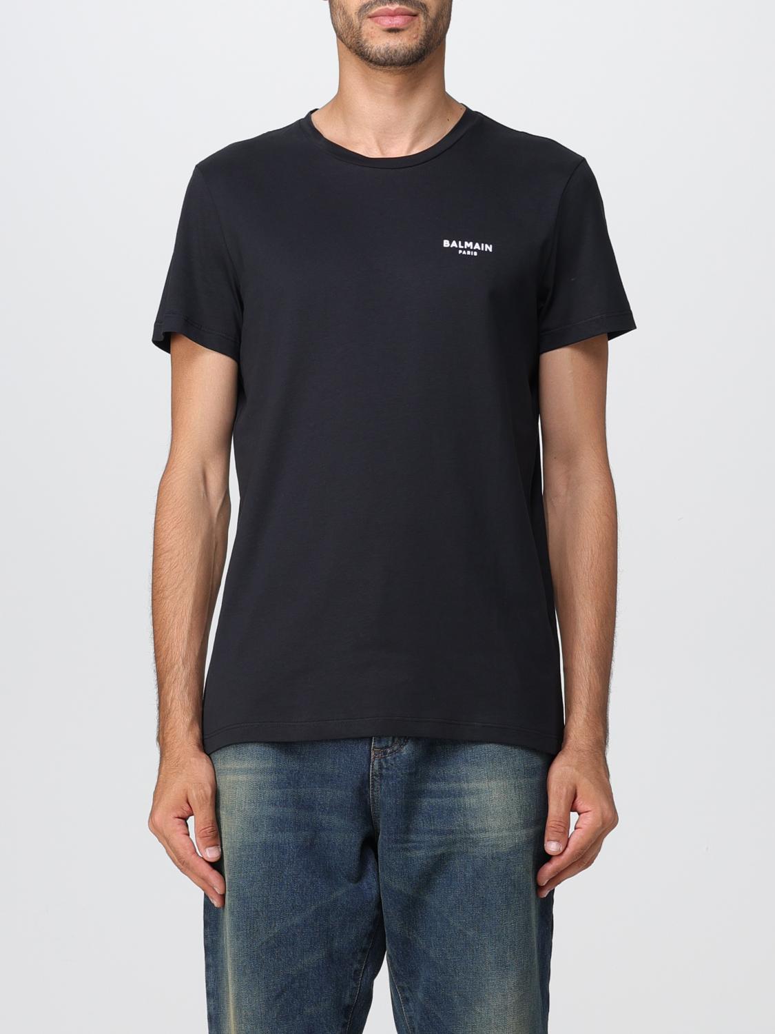 BALMAIN T-SHIRT: T-shirt men Balmain, Black - Img 1
