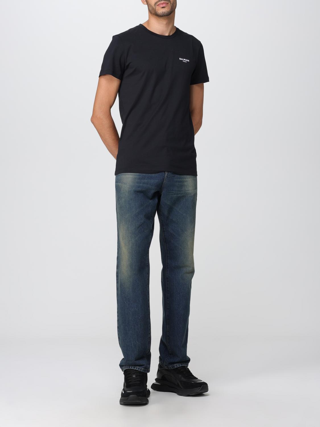 BALMAIN T-SHIRT: T-shirt men Balmain, Black - Img 2