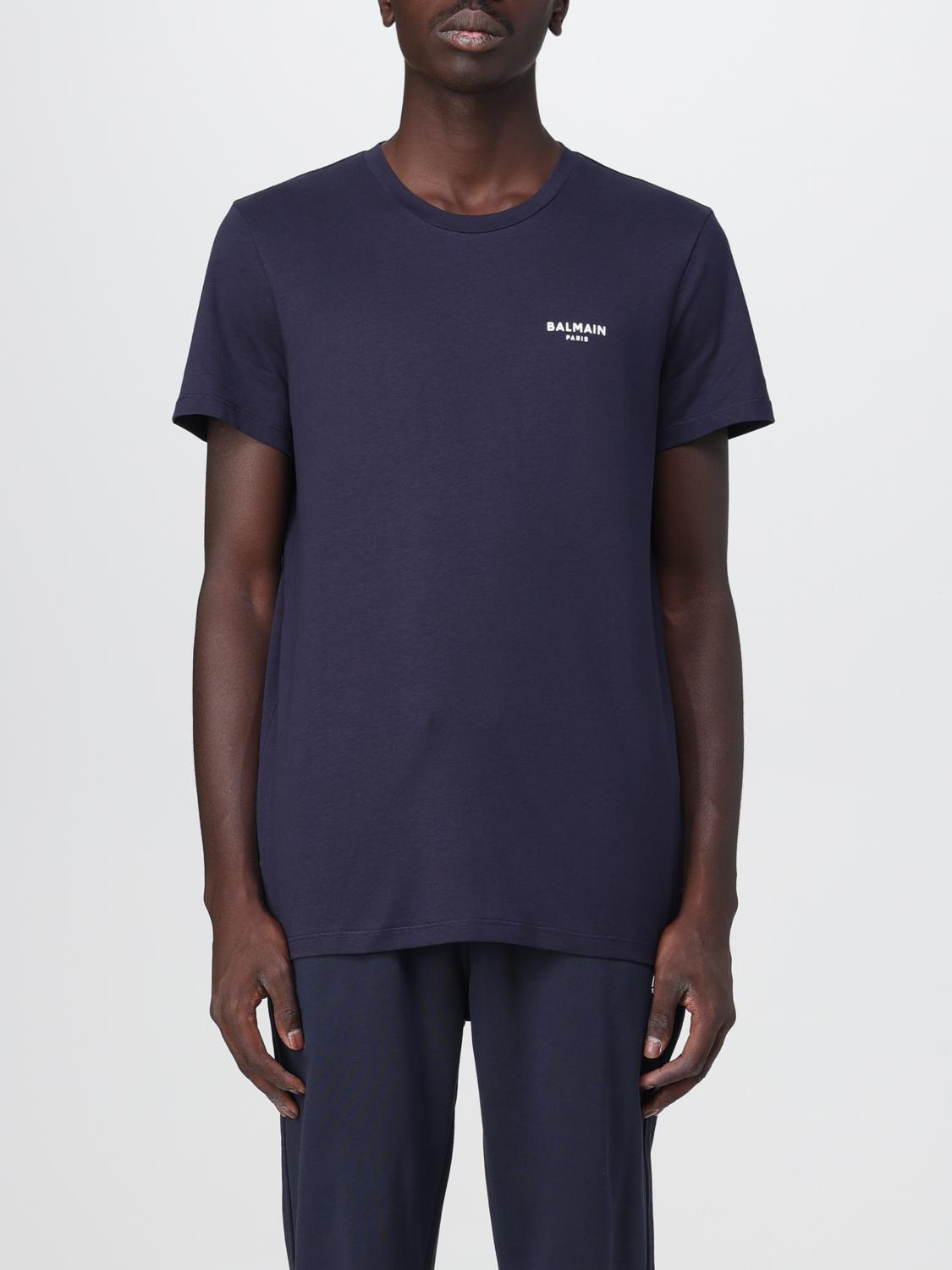 BALMAIN CAMISETA: Camiseta hombre Balmain, Azul Oscuro - Img 1