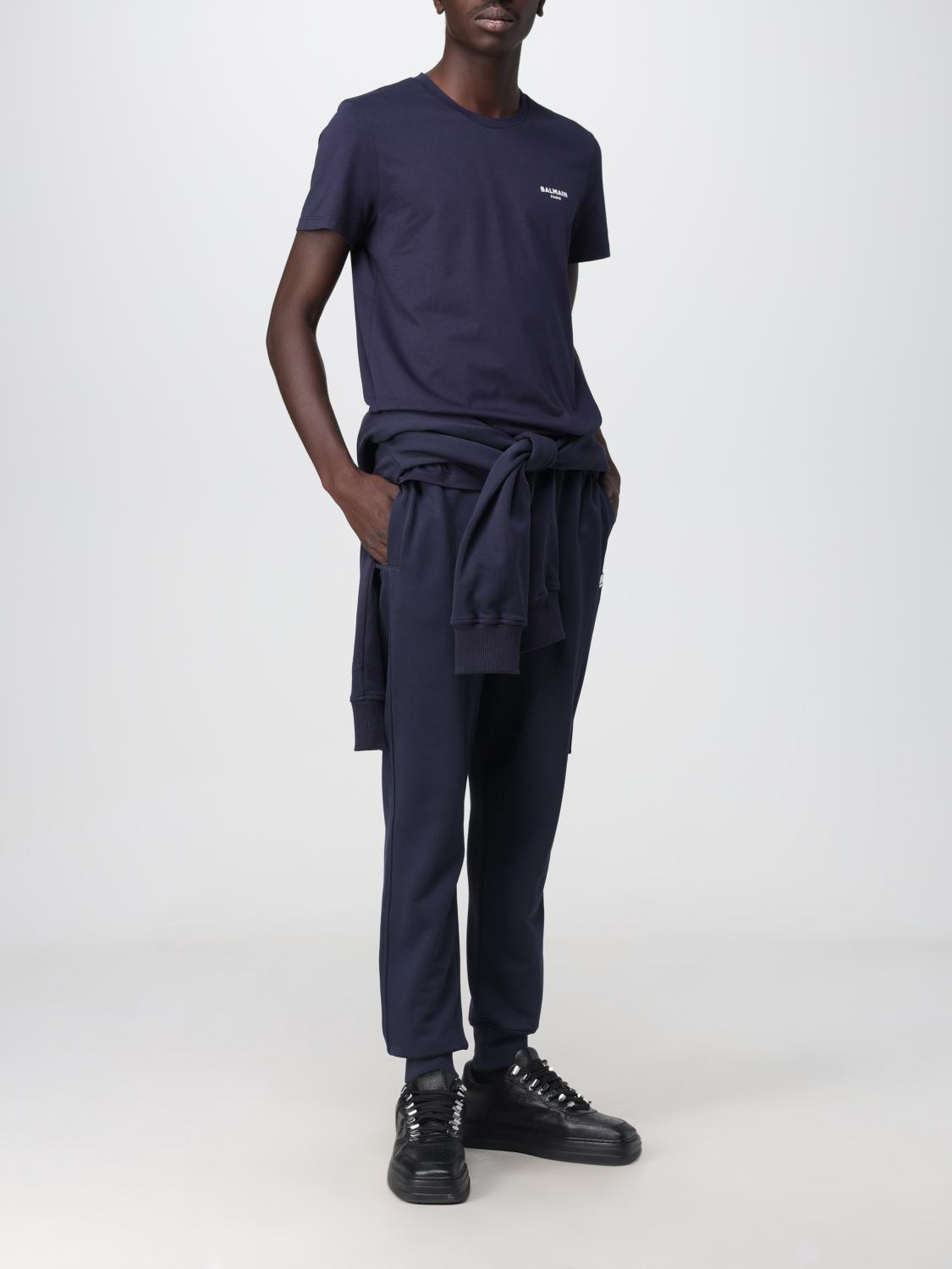 BALMAIN CAMISETA: Camiseta hombre Balmain, Azul Oscuro - Img 2