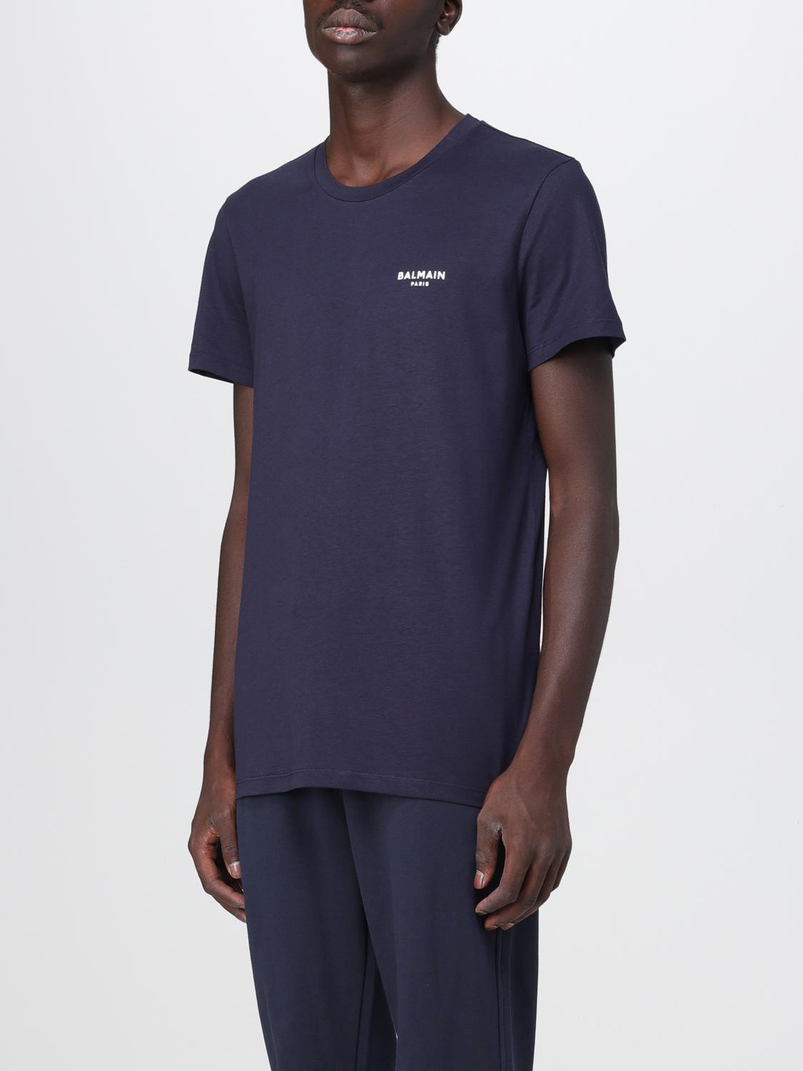 BALMAIN CAMISETA: Camiseta hombre Balmain, Azul Oscuro - Img 4
