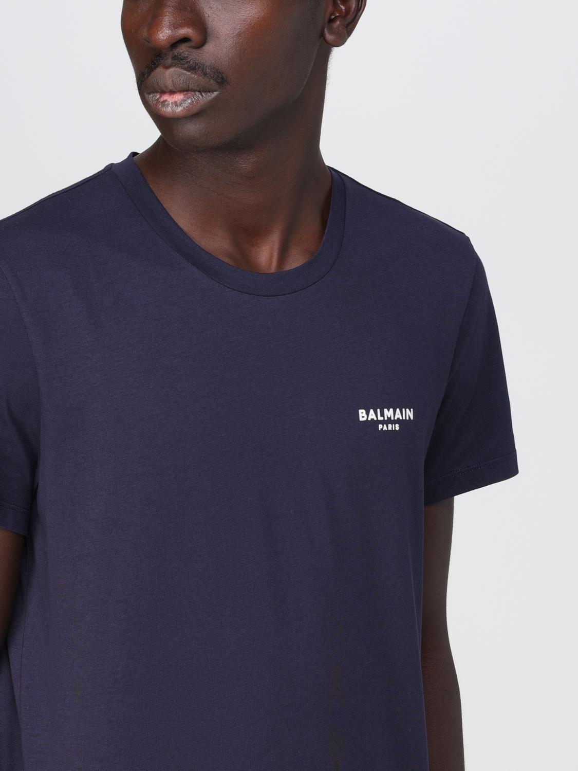 BALMAIN CAMISETA: Camiseta hombre Balmain, Azul Oscuro - Img 5