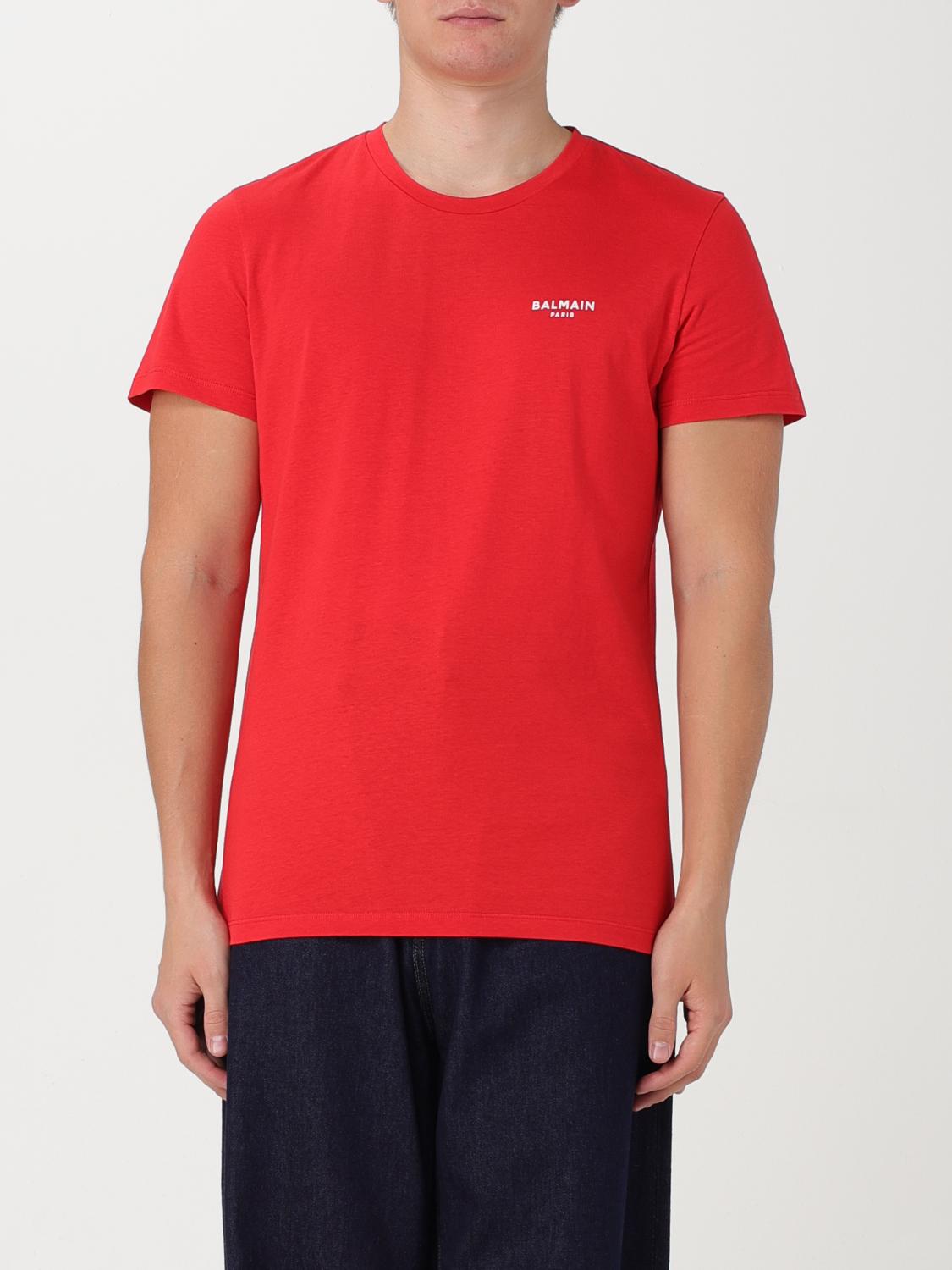 BALMAIN CAMISETA: Camiseta hombre Balmain, Rojo - Img 1