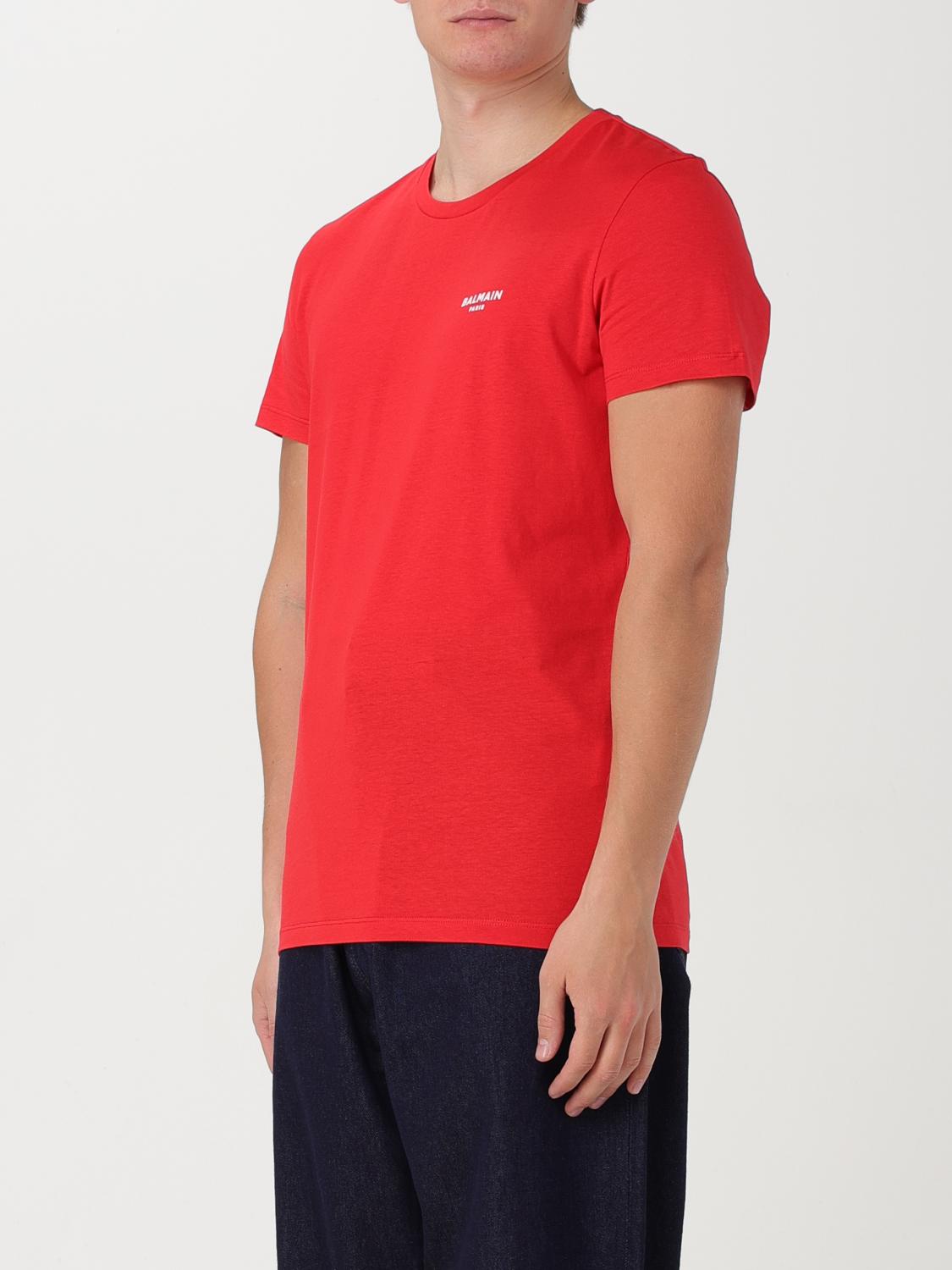 BALMAIN CAMISETA: Camiseta hombre Balmain, Rojo - Img 4