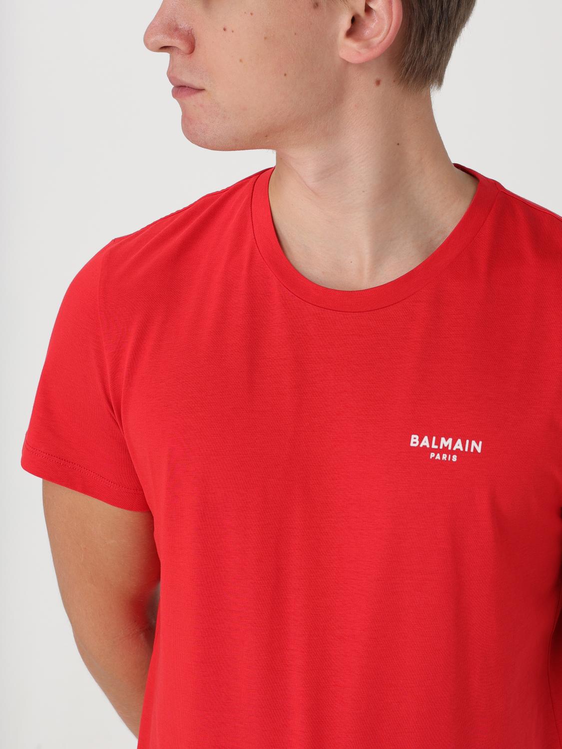 BALMAIN CAMISETA: Camiseta hombre Balmain, Rojo - Img 5