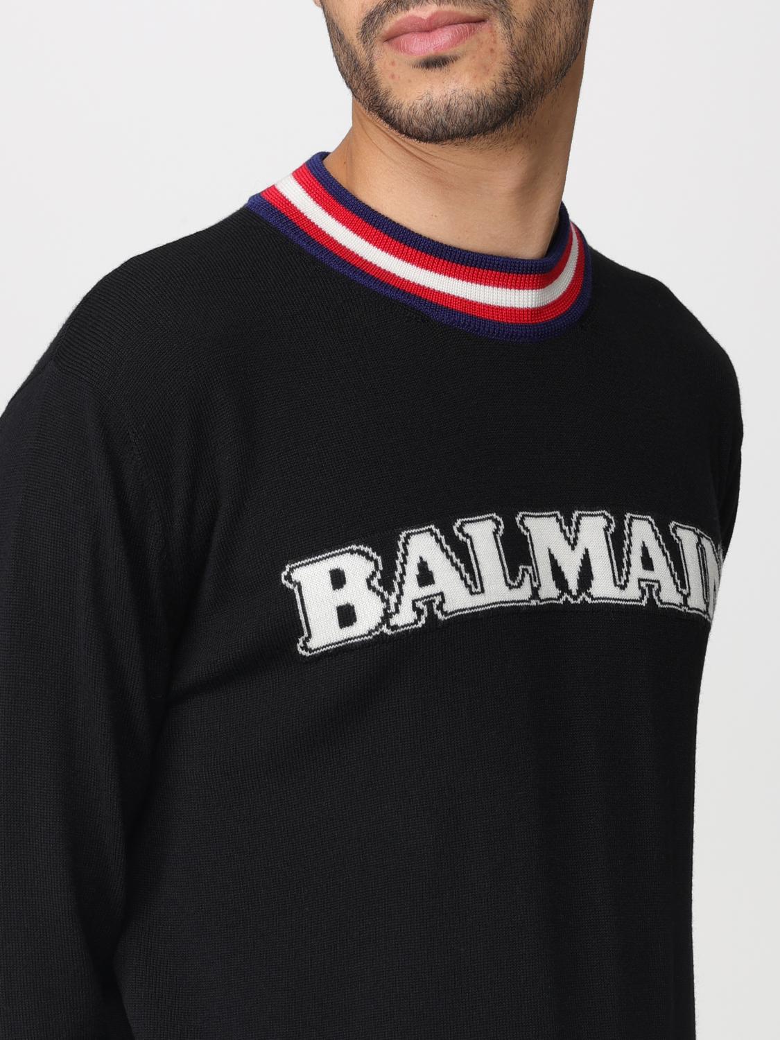BALMAIN PULLOVER: Pullover herren Balmain, Schwarz - Img 5
