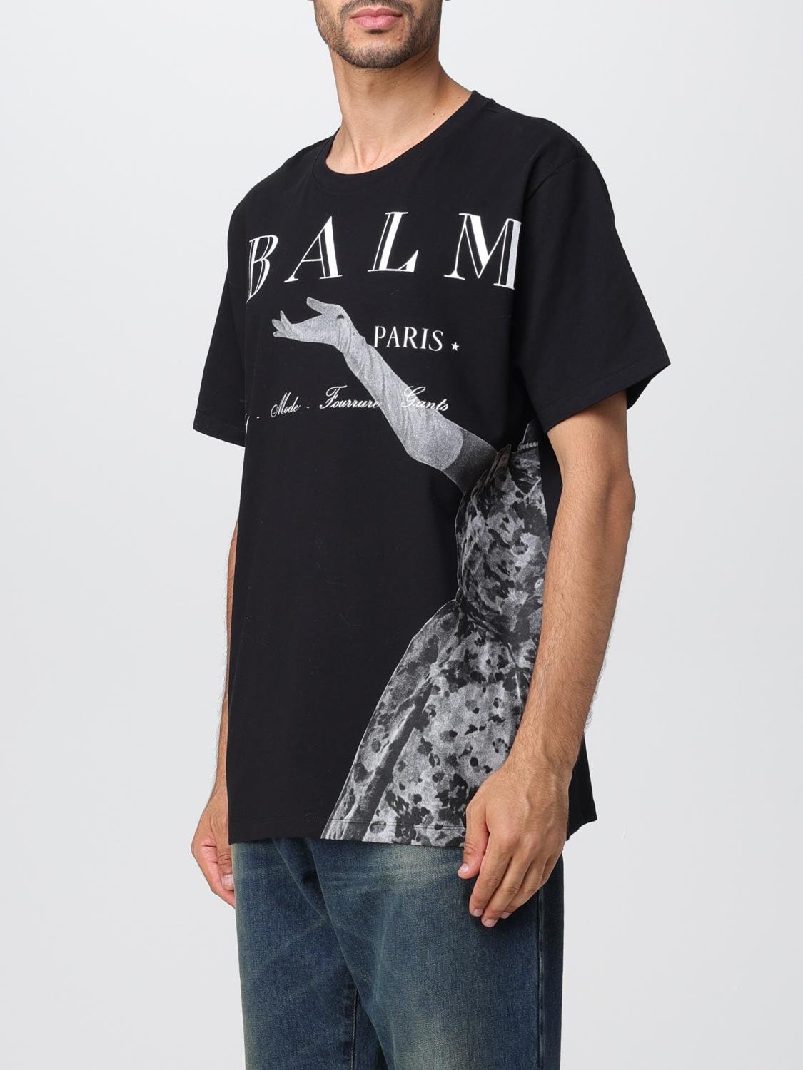 Tシャツ・カットソー BALMAIN Men T Shirts EH1EG010BB17 EAB Black 22299215_52147715_600.jpg