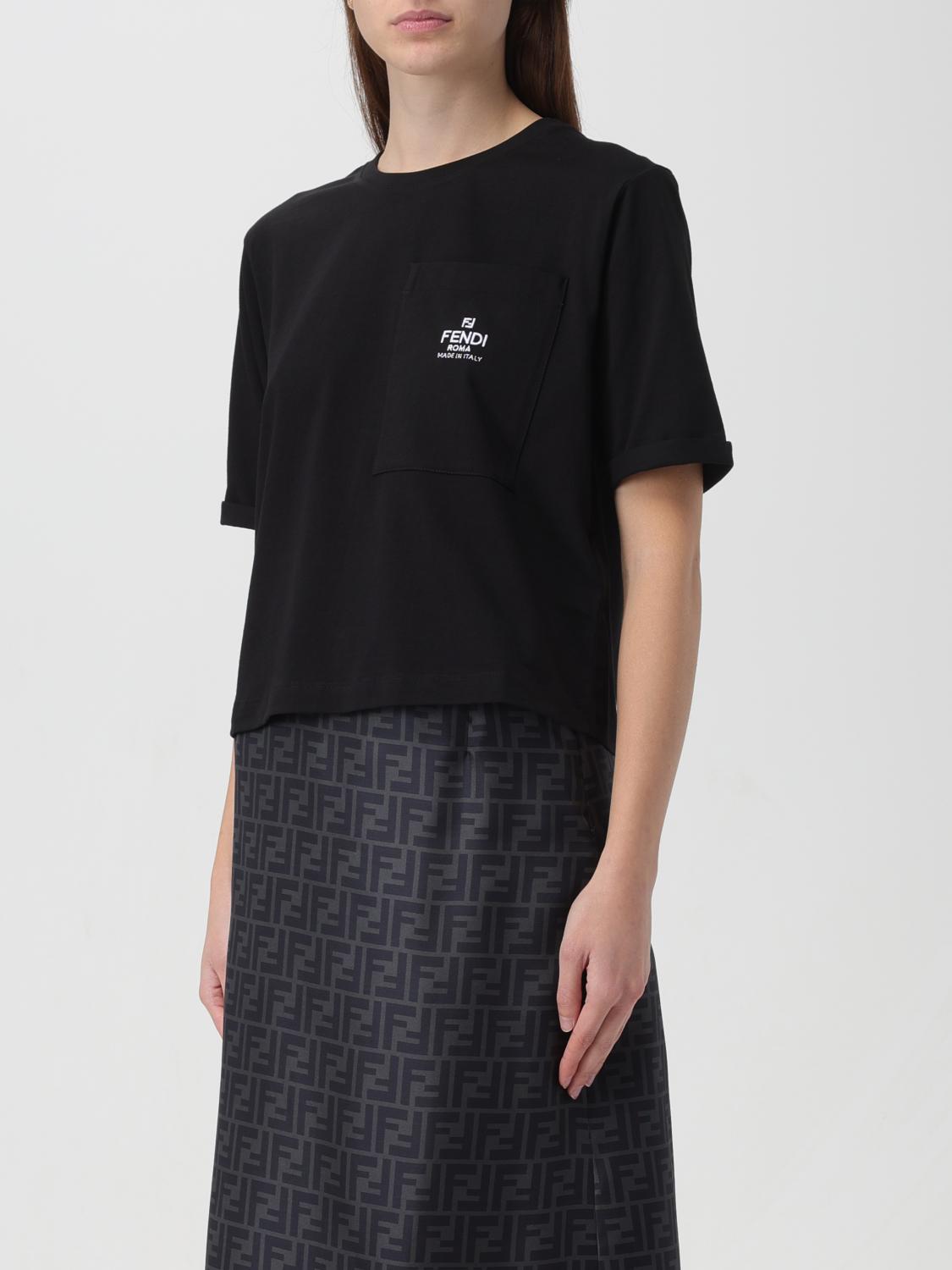 FENDI：Tシャツ レディース - ブラック | GIGLIO.COMオンラインのFendi