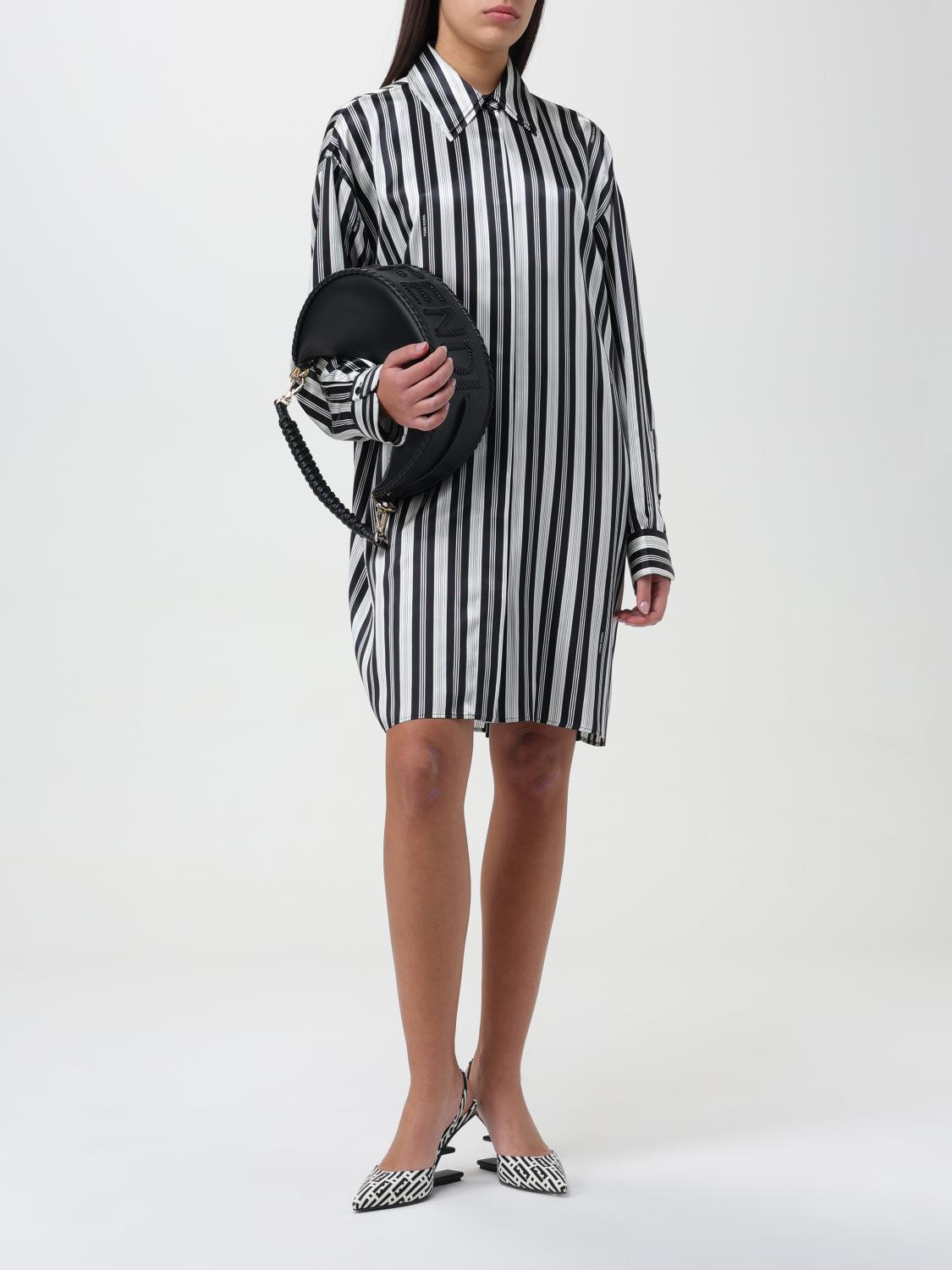 FENDI ABITO: Abito Fendi in seta, Nero - Img 2