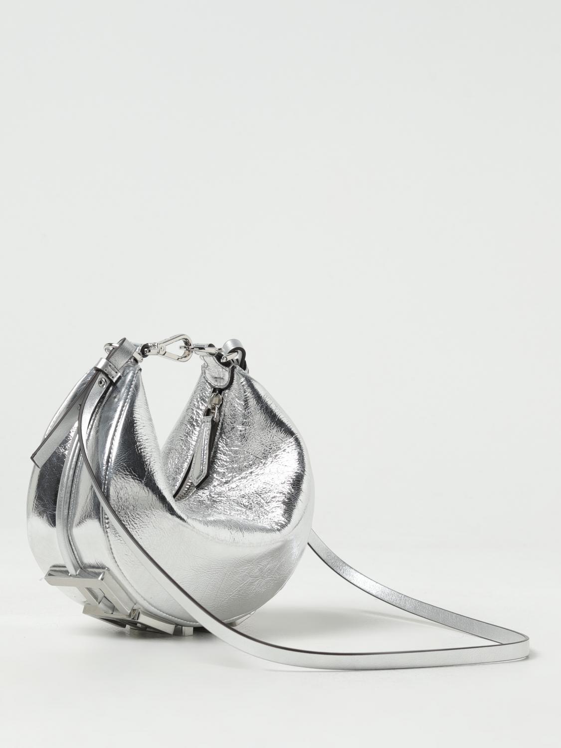Fendi Fendigraphy laminated leather bag - Silver | 8BS081AISP