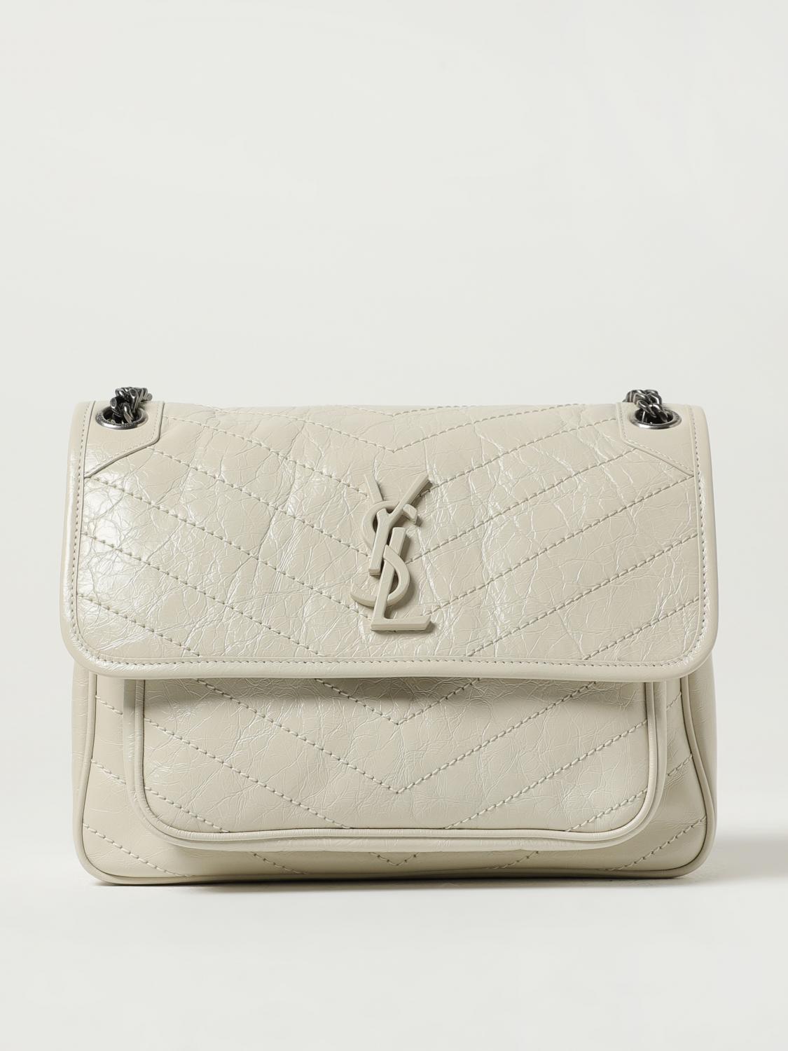 バッグ・カバンその他 Saint Laurent 633158 0EN04 SAINT LAURENT: Niki bag in vintage leather - Yellow Cream