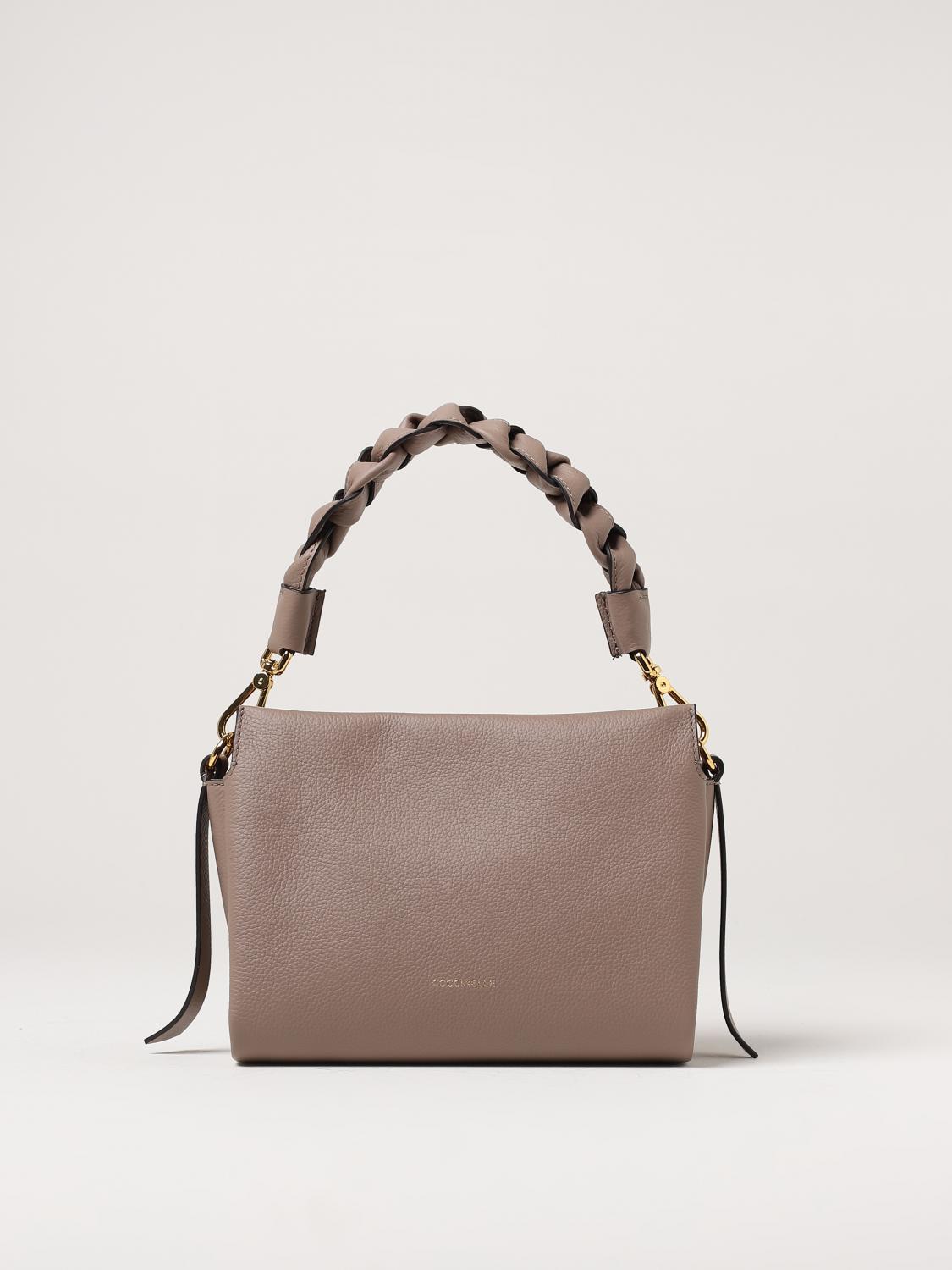 COCCINELLE BORSA A MANO: Borsa Bohéme Coccinelle in pelle a grana, Marrone - Img 1