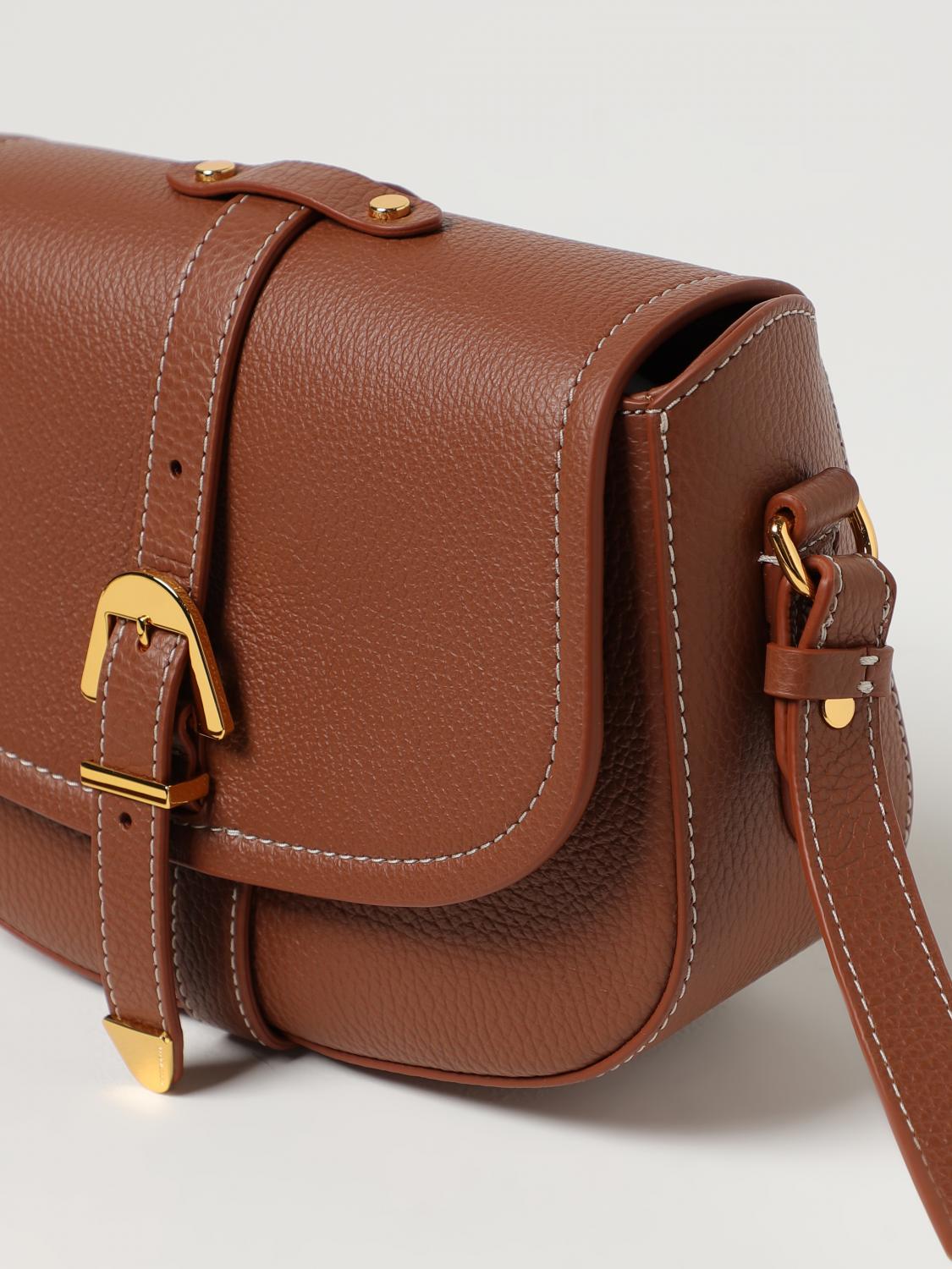 COCCINELLE BORSA MINI: Borsa Coccinelle in pelle a grana, Nocciola - Img 3