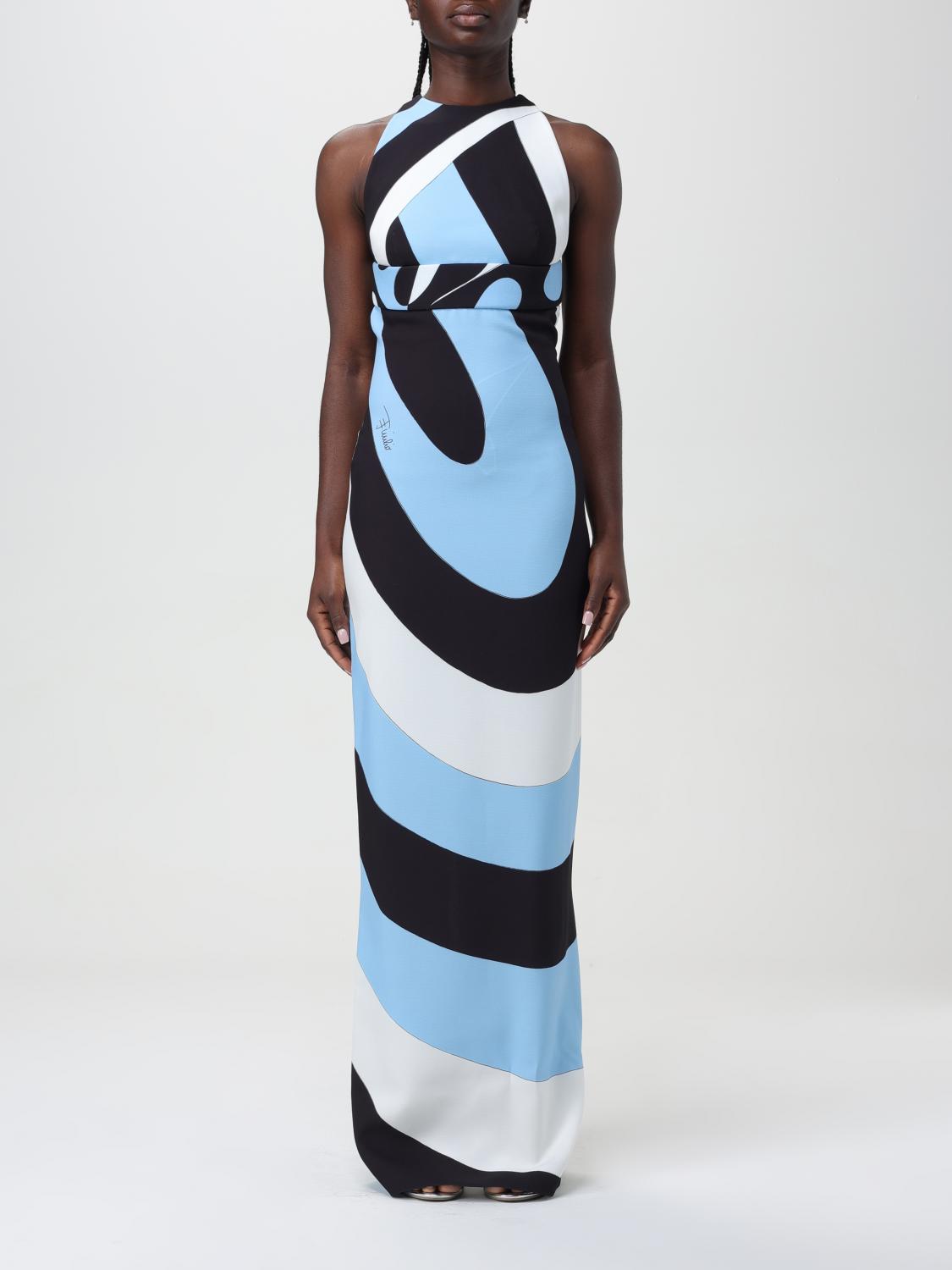 blue dress for baby girl 1960s Emilio Pucci Ocean Blue Printed Silk Jersey Dress w Bold Floral –  Shrimpton Couture