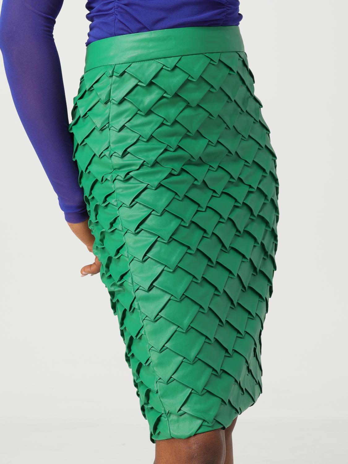 TPN SKIRT: Skirt woman Tpn, Green - Img 3