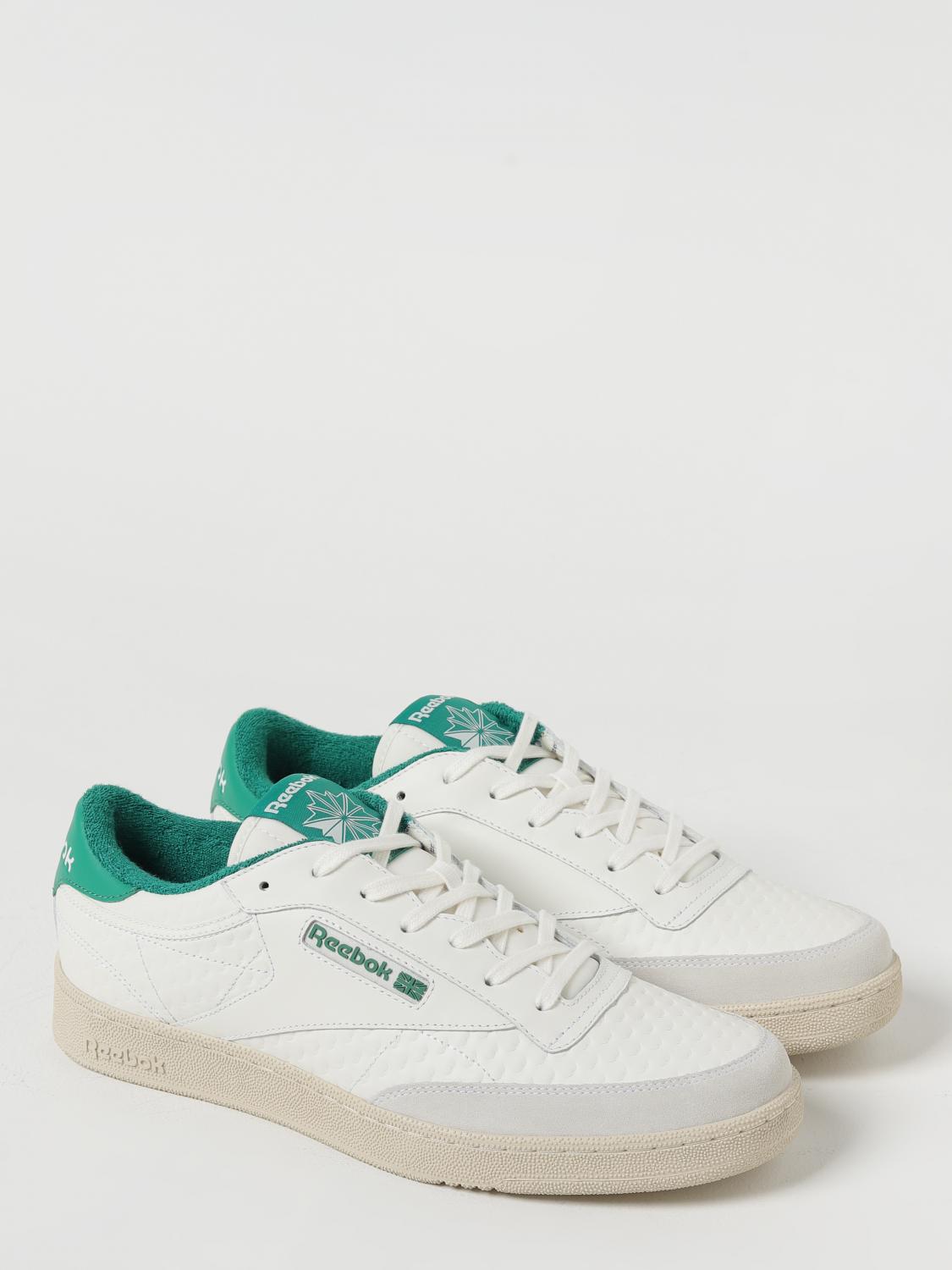 REEBOK SNEAKERS: Reebok Club C sneakers in worked leather, White - Img 2
