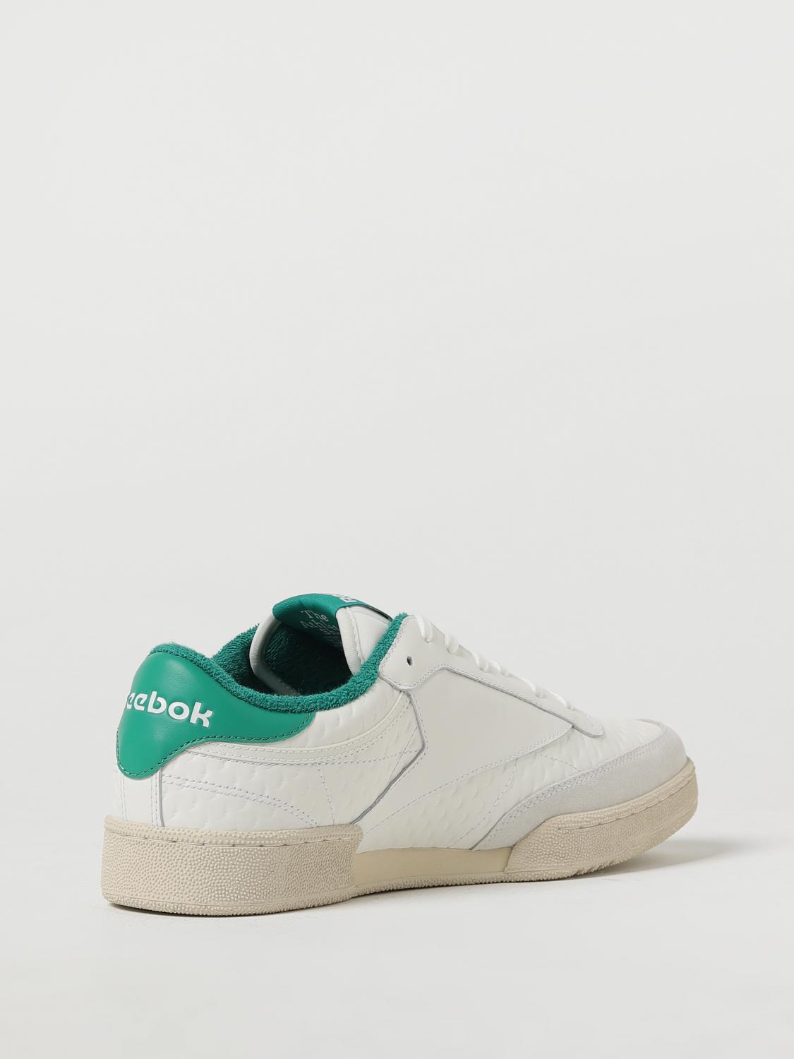 REEBOK SNEAKERS: Reebok Club C sneakers in worked leather, White - Img 3