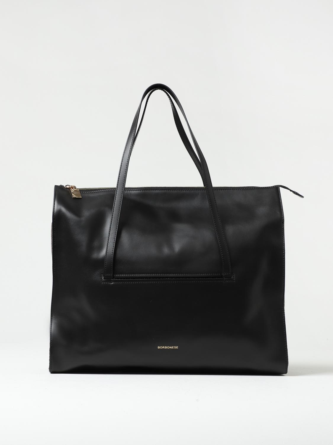 BORBONESE Shoulder bag woman Black Borbonese tote bag 923351AR1 online at