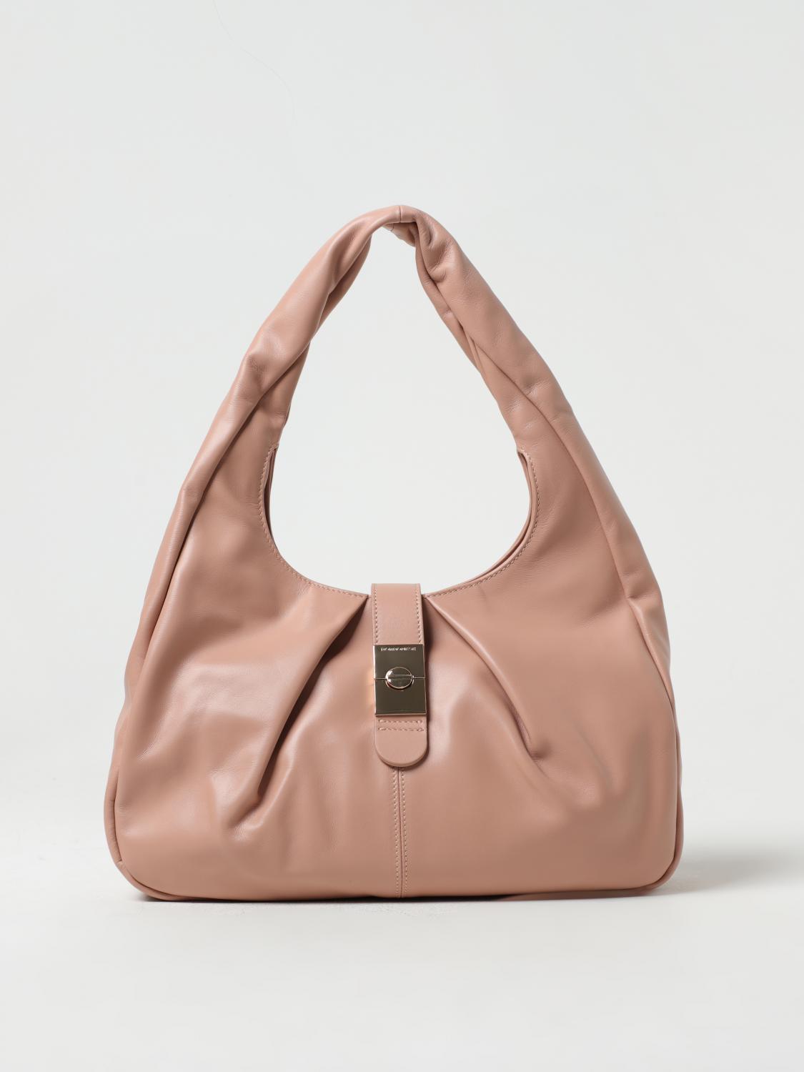 BORBONESE SCHULTERTASCHE: Schultertasche damen Borbonese, Puder - Img 1