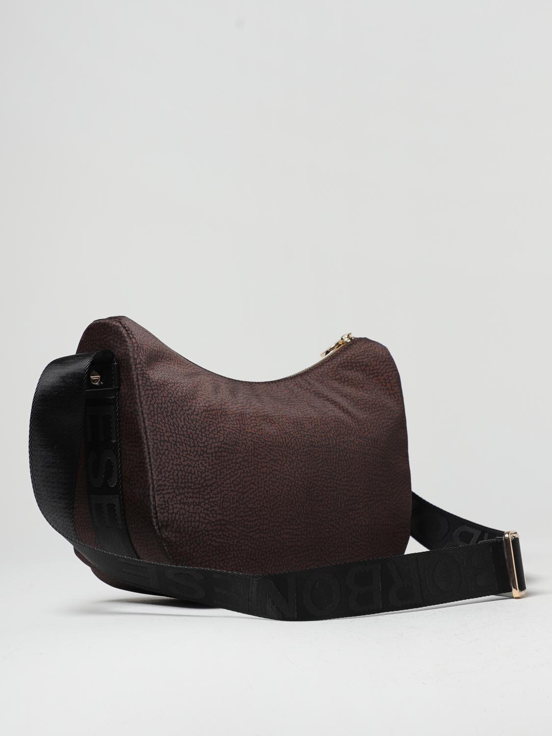 BORBONESE: Shoulder bag woman - Brown | Borbonese shoulder