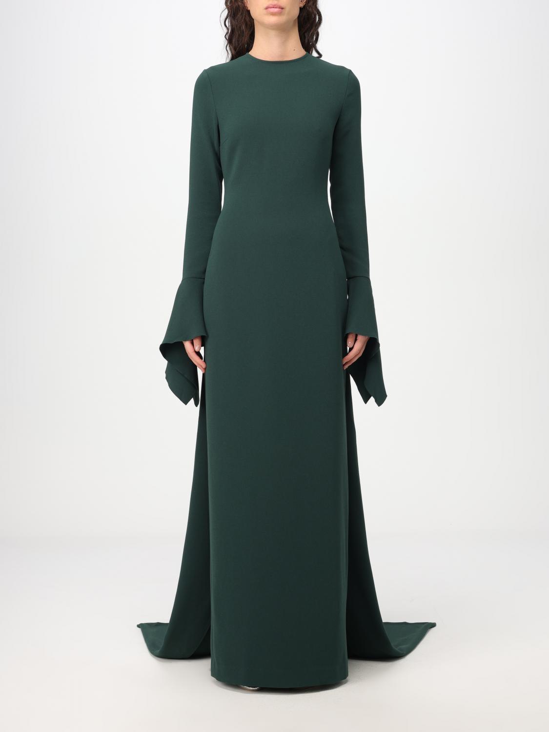 ワンピース SOLACE LONDON Woman Dress Emerald OS37002 EMERALD GREEN The Calla Maxi Dress in Emerald Green – Solace London