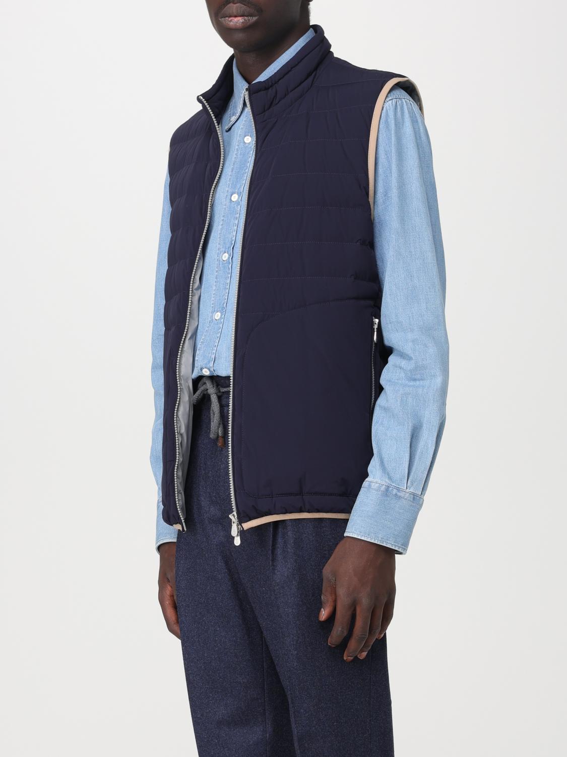 BRUNELLO CUCINELLI ネイビー スーツベスト 50 | GREENWASTE