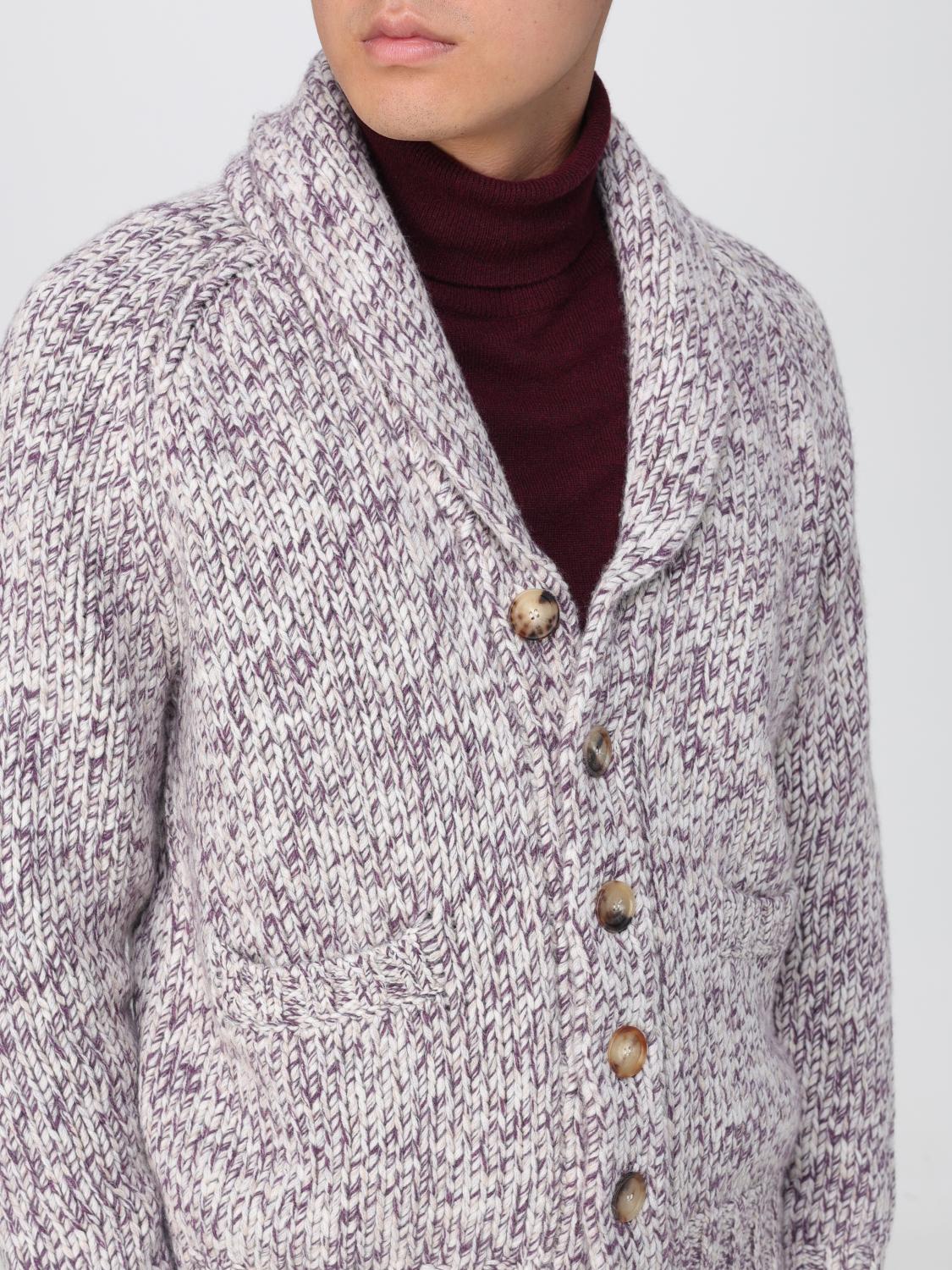 BRUNELLO CUCINELLI: Sweater men - Violet | Brunello Cucinelli