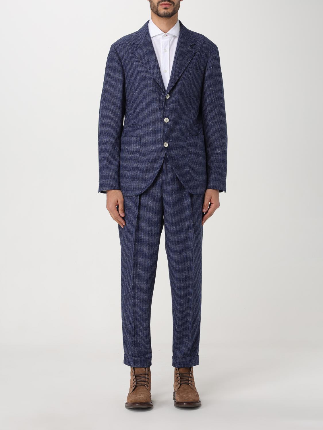 BRUNELLO CUCINELLI：スーツ メンズ - ブルー | GIGLIO.COM