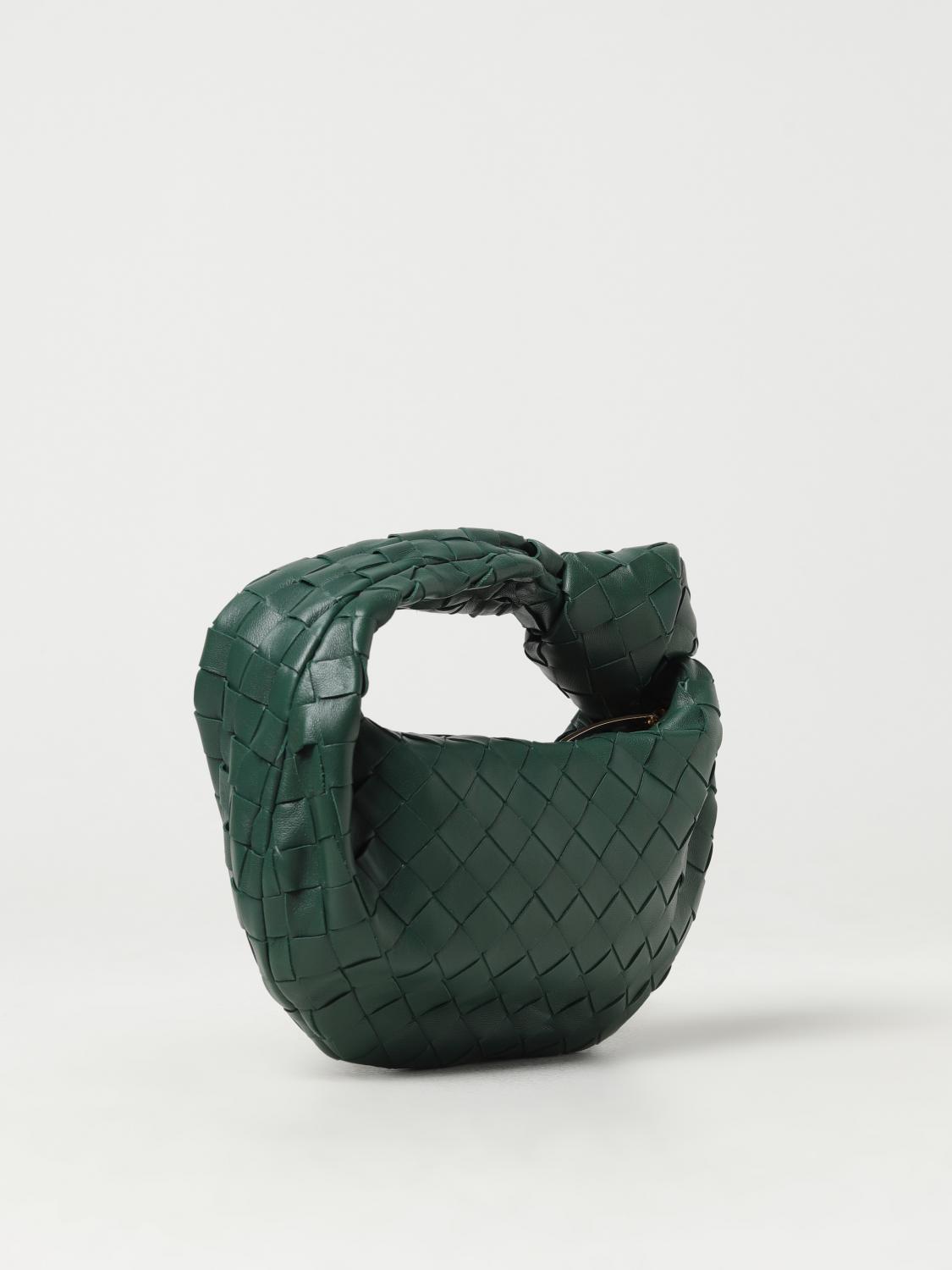 BOTTEGA VENETA BORSA MINI: Borsa Mini Jodie Bottega Veneta in nappa intrecciata, Verde - Img 2
