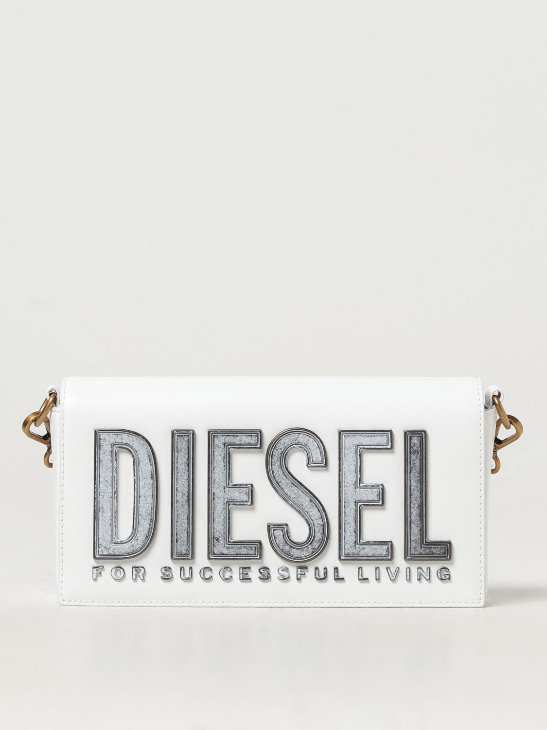 DIESEL BORSA A SPALLA: Borsa a spalla donna Diesel, Bianco - Img 1