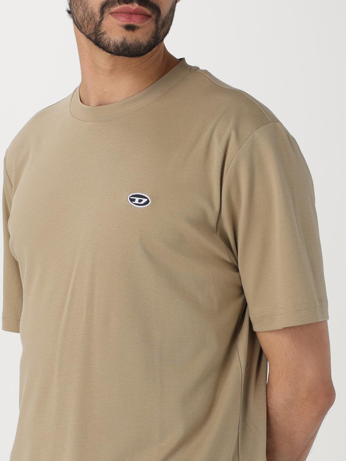DIESEL T-SHIRT: T-shirt men Diesel, Beige - Img 3