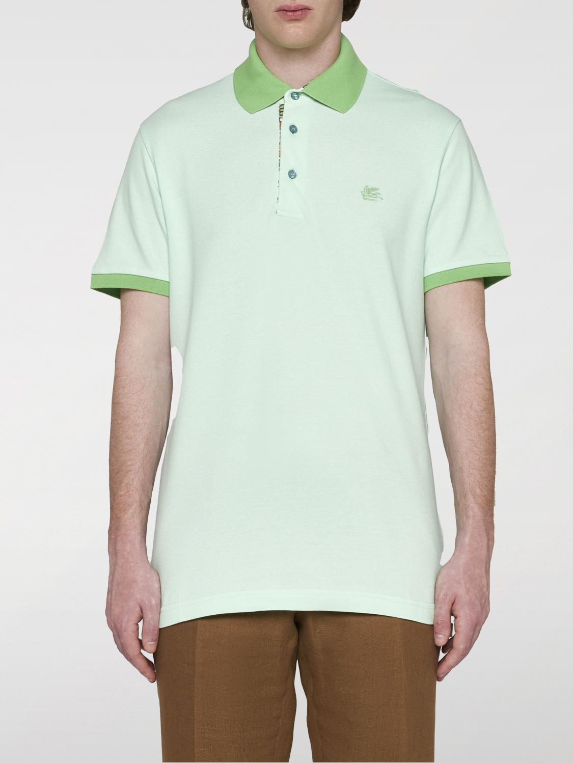 ETRO POLO SHIRT: Polo shirt men Etro, Grass Green - Img 1